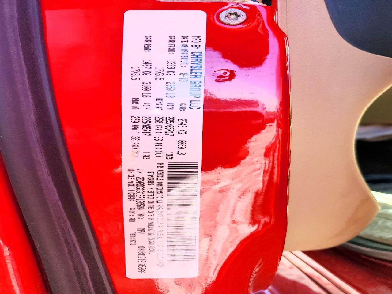 2014 Dodge Grand Caravan Sxt Red vin: 2C4RDGCG1ER120500