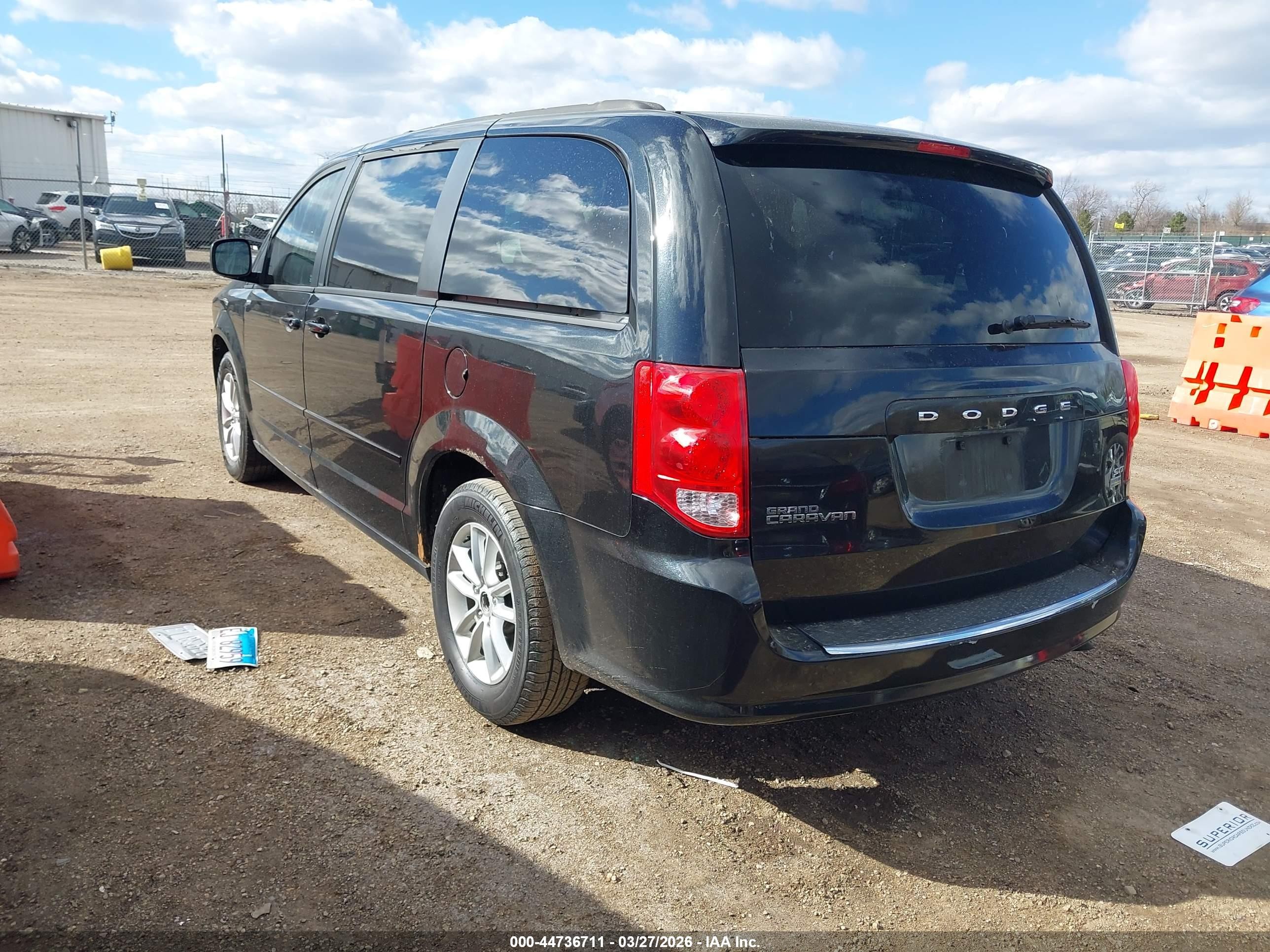 2014 Dodge Grand Caravan Sxt Black vin: 2C4RDGCG1ER120870