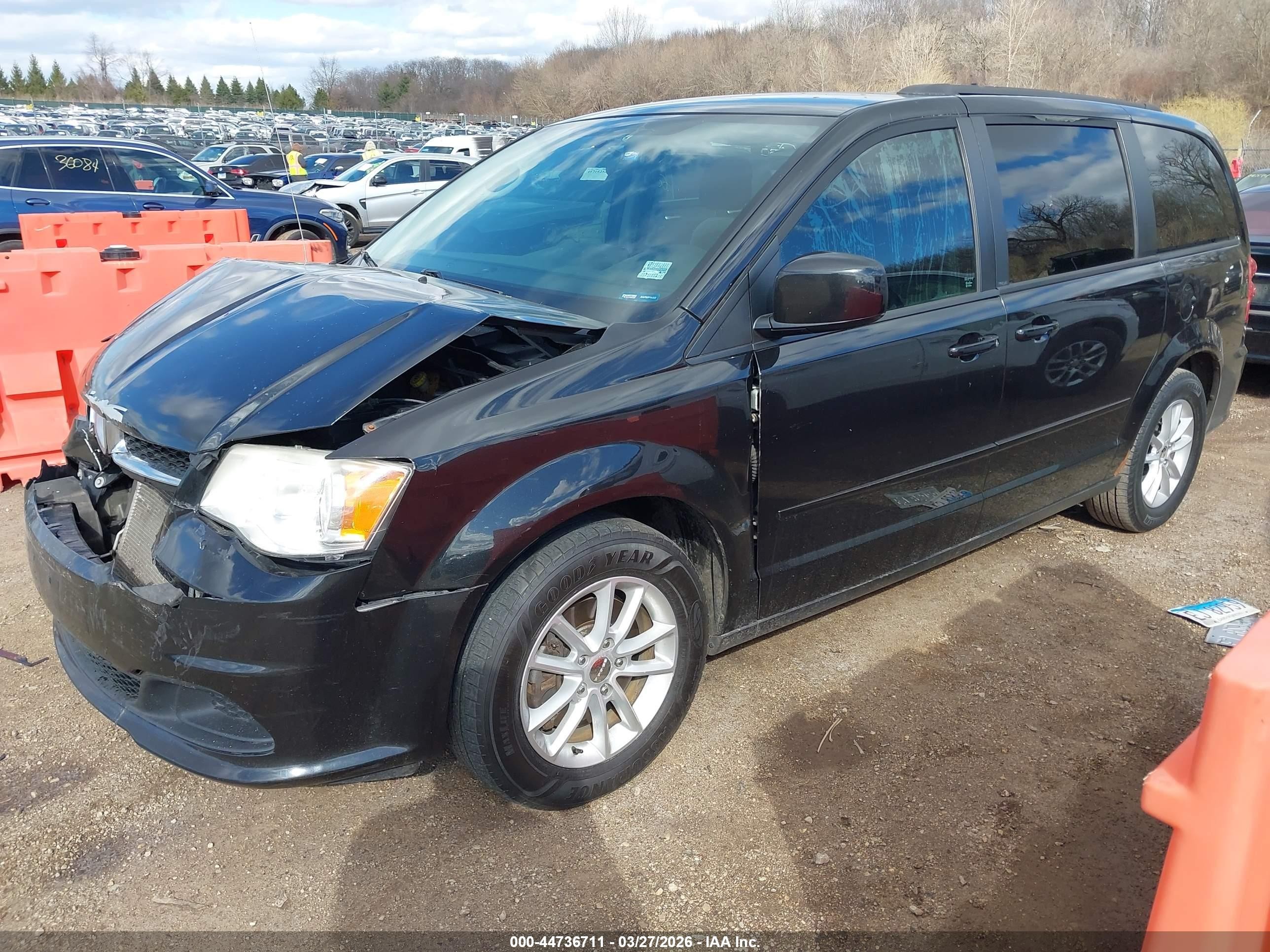 2014 Dodge Grand Caravan Sxt Black vin: 2C4RDGCG1ER120870