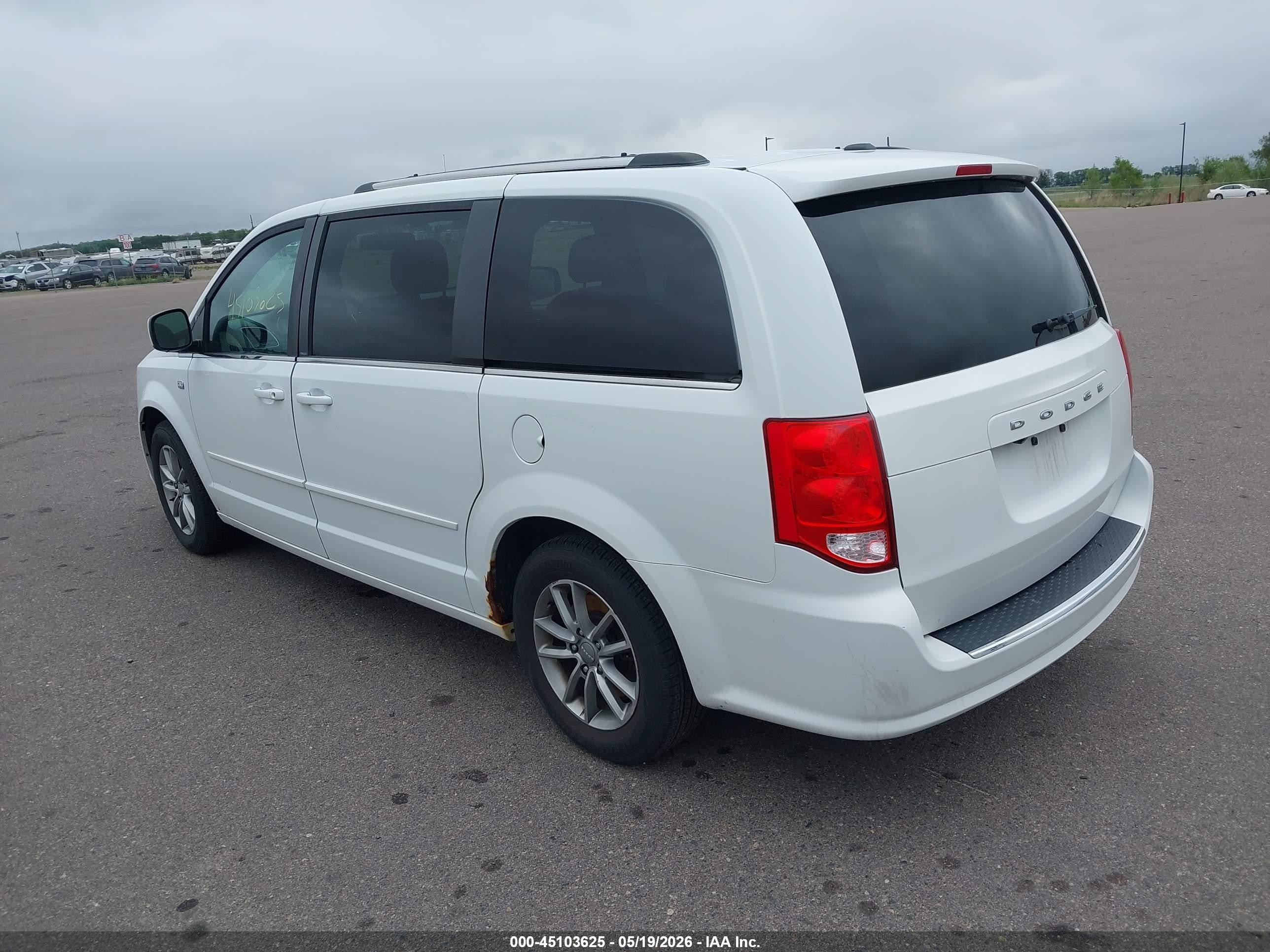 2014 Dodge Grand Caravan Sxt 30th Anniversary White vin: 2C4RDGCG1ER194032
