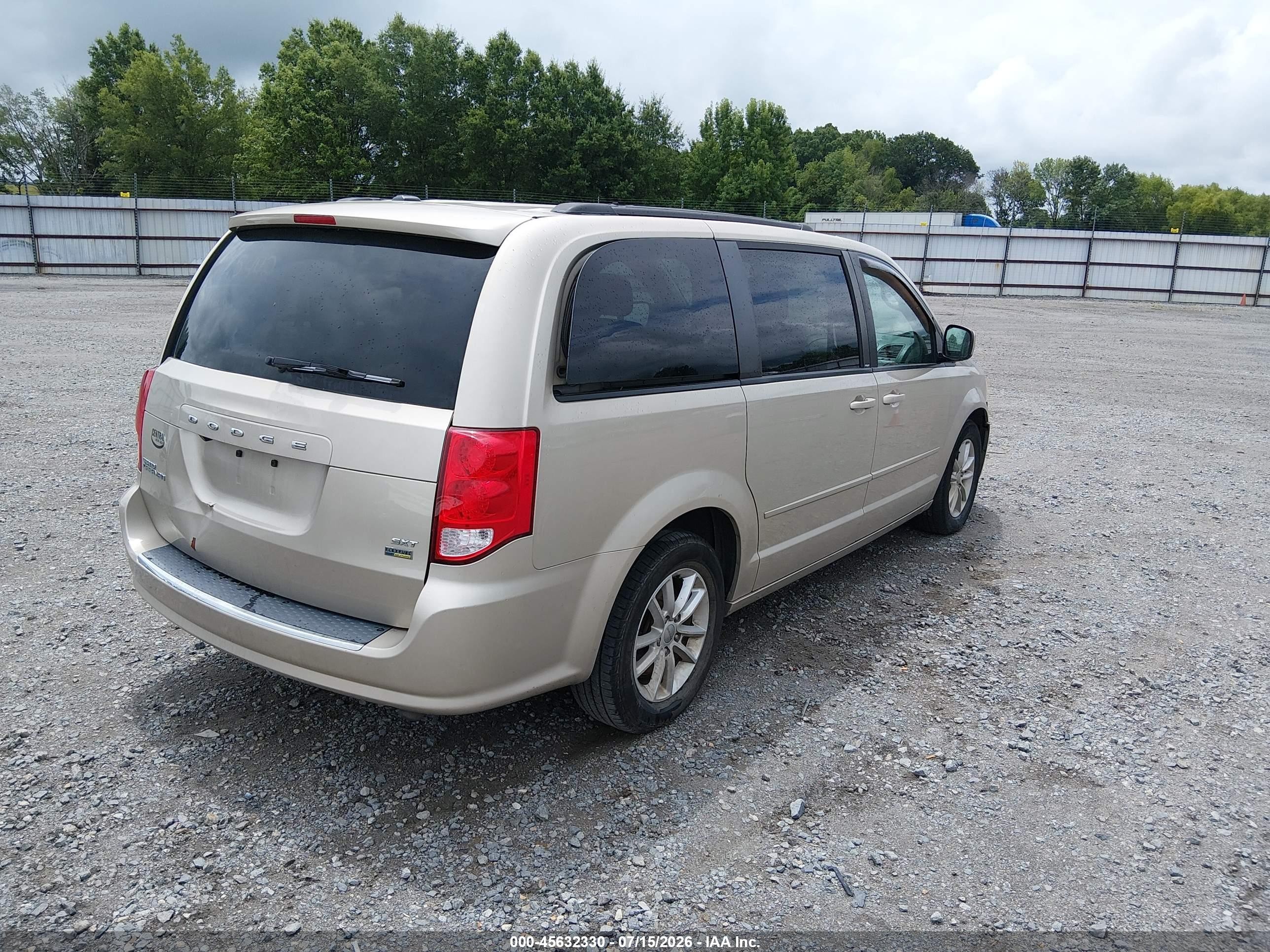 2014 Dodge Grand Caravan Sxt Champagne vin: 2C4RDGCG1ER253127