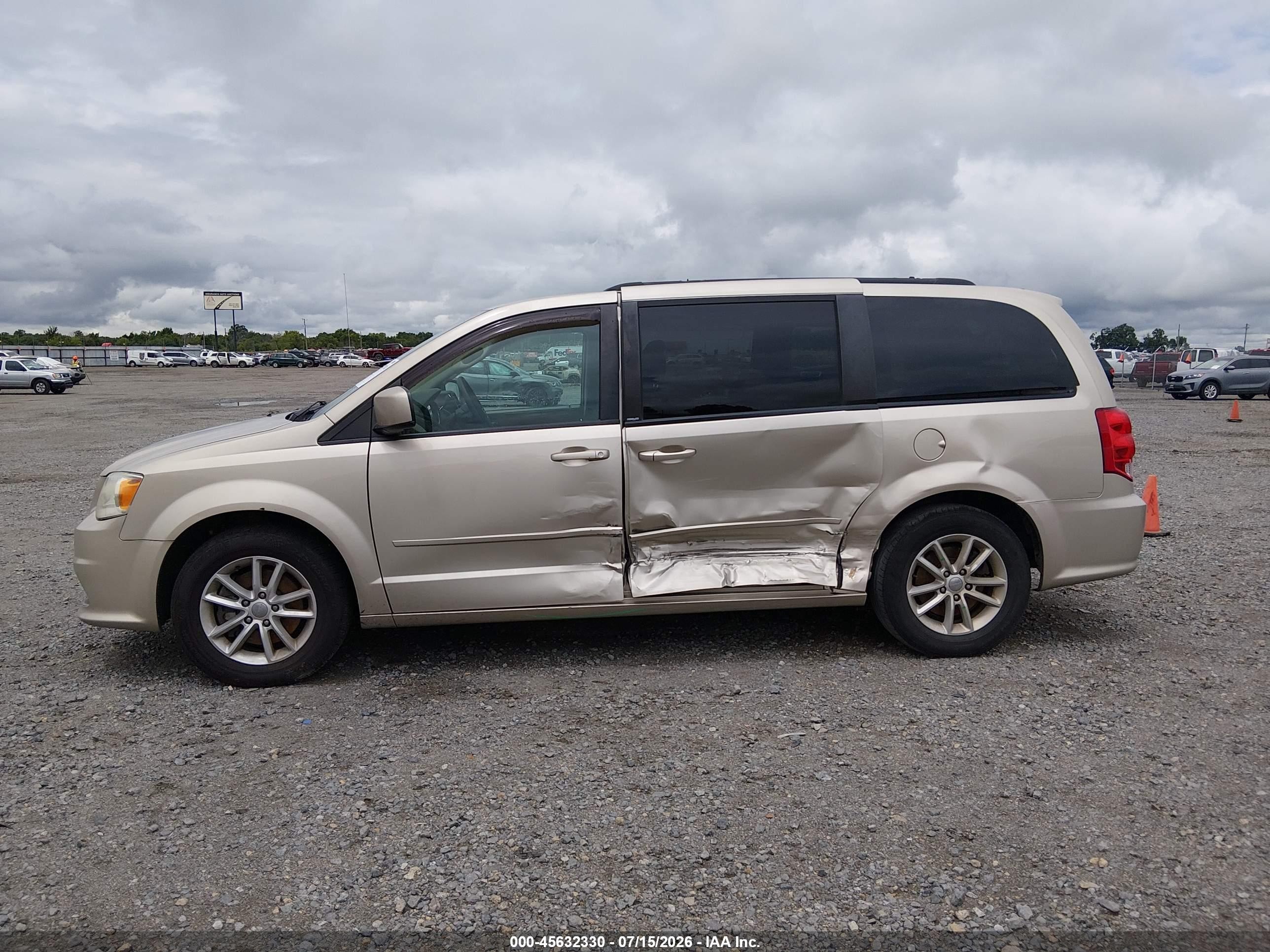 2014 Dodge Grand Caravan Sxt Champagne vin: 2C4RDGCG1ER253127