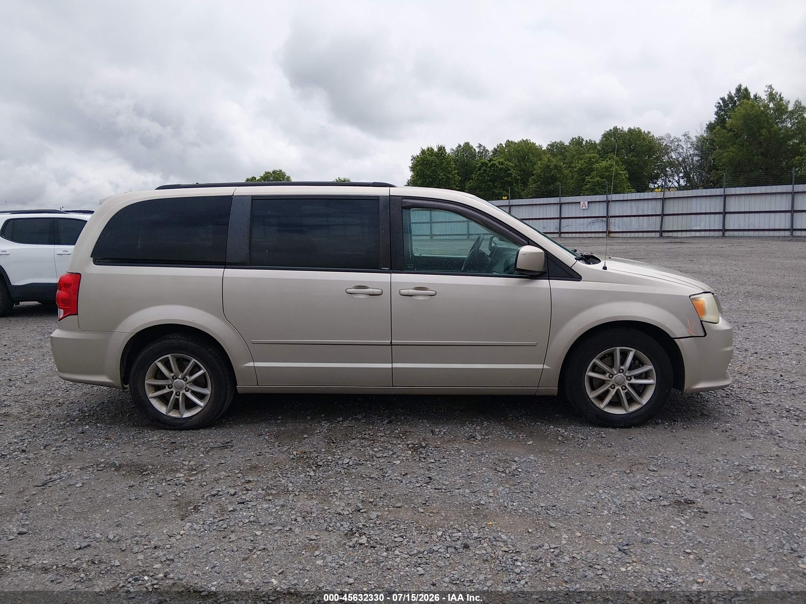 2014 Dodge Grand Caravan Sxt Champagne vin: 2C4RDGCG1ER253127