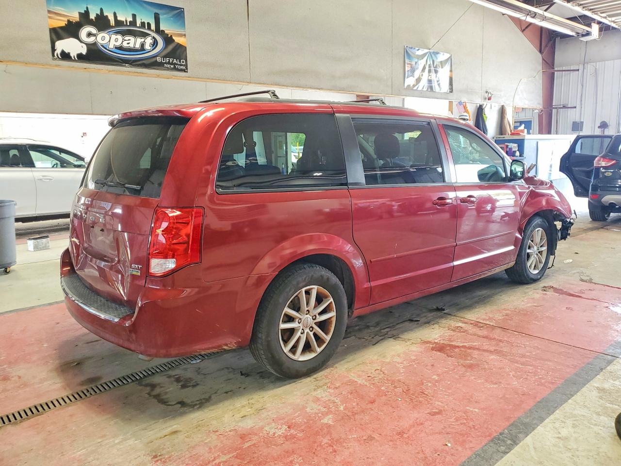 2014 Dodge Grand Caravan Sxt Red vin: 2C4RDGCG1ER264029