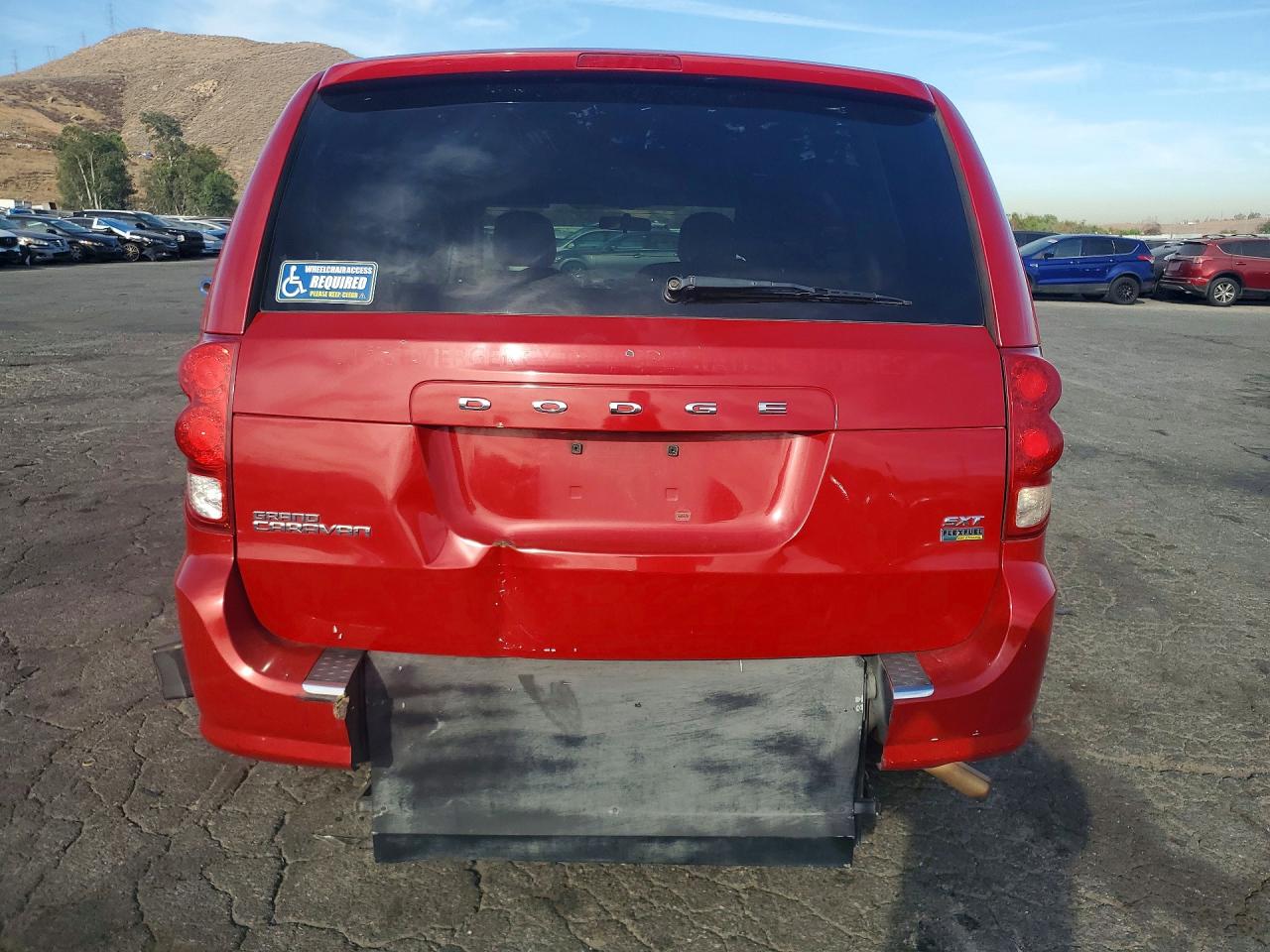 2014 Dodge Grand Caravan Sxt Burgundy vin: 2C4RDGCG1ER267075