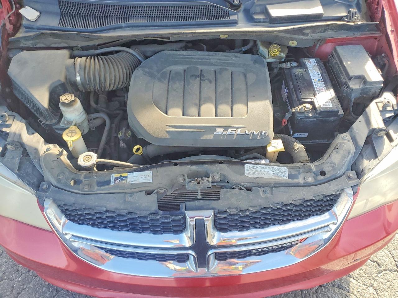 2014 Dodge Grand Caravan Sxt Burgundy vin: 2C4RDGCG1ER267075