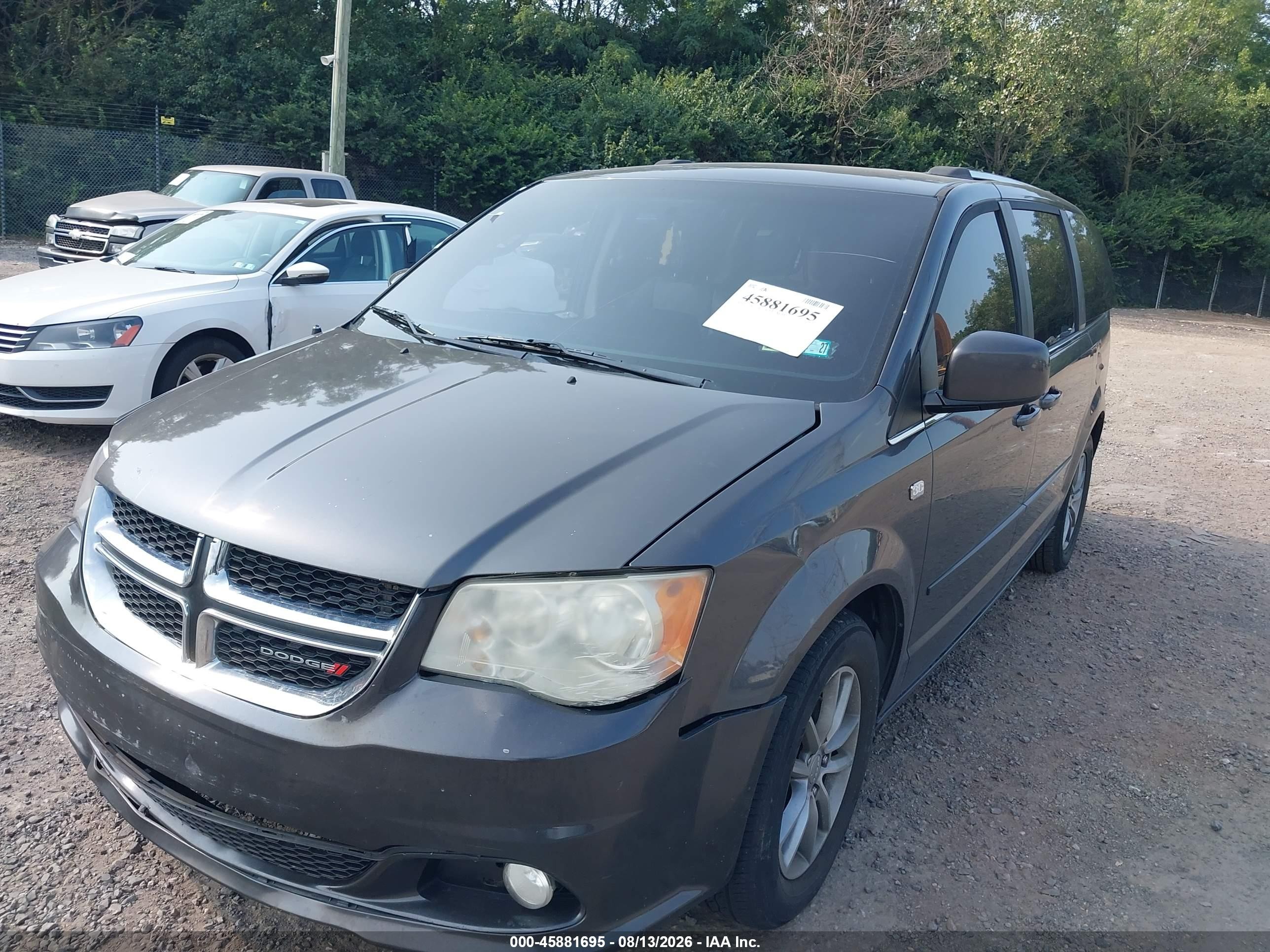 2014 Dodge Grand Caravan Sxt Gray vin: 2C4RDGCG1ER273961