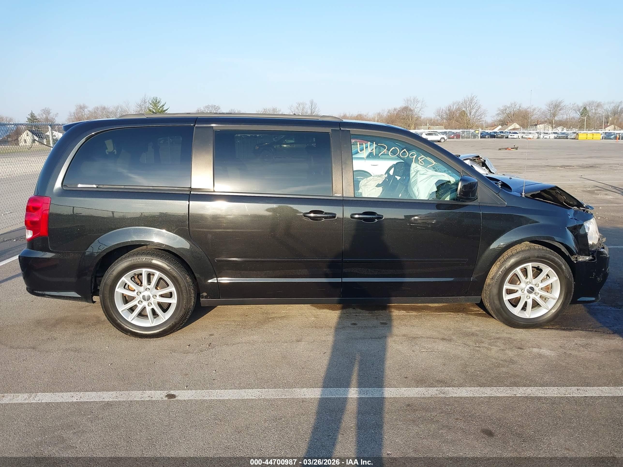 2014 Dodge Grand Caravan Sxt Black vin: 2C4RDGCG1ER276181