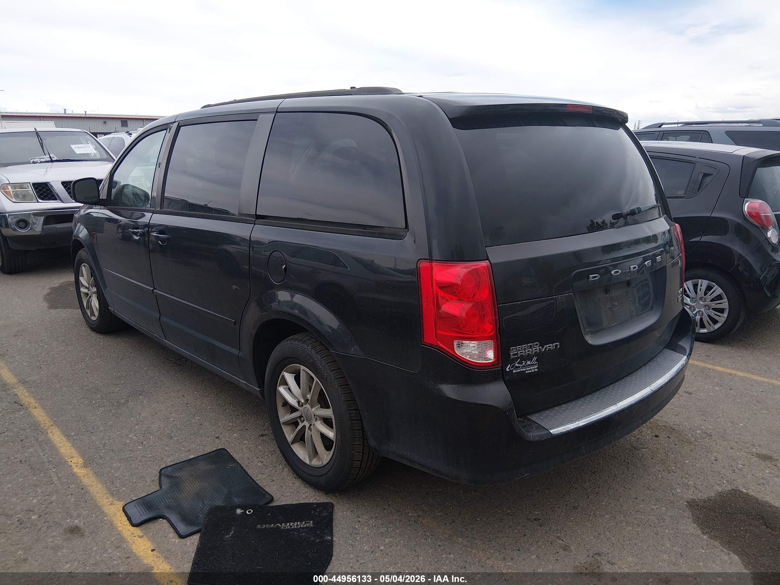2014 Dodge Grand Caravan Sxt Black vin: 2C4RDGCG1ER322964