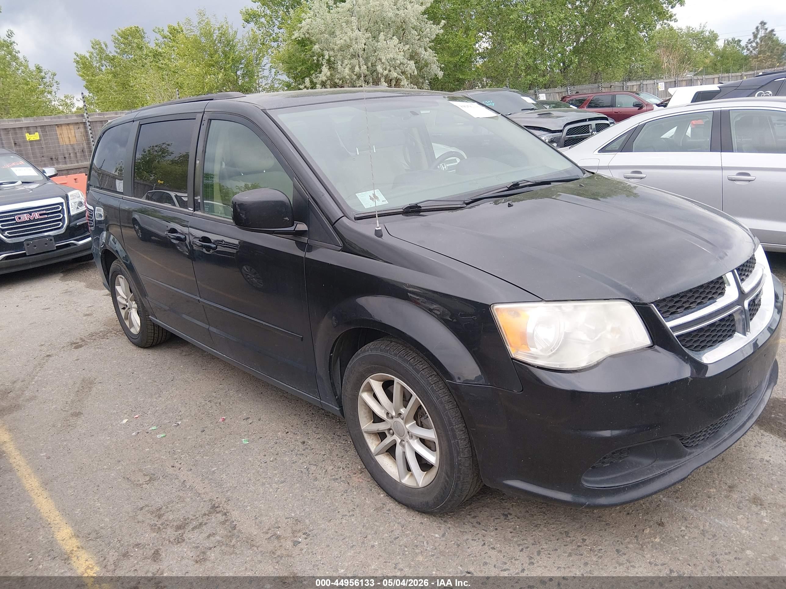 2014 Dodge Grand Caravan Sxt Black vin: 2C4RDGCG1ER322964