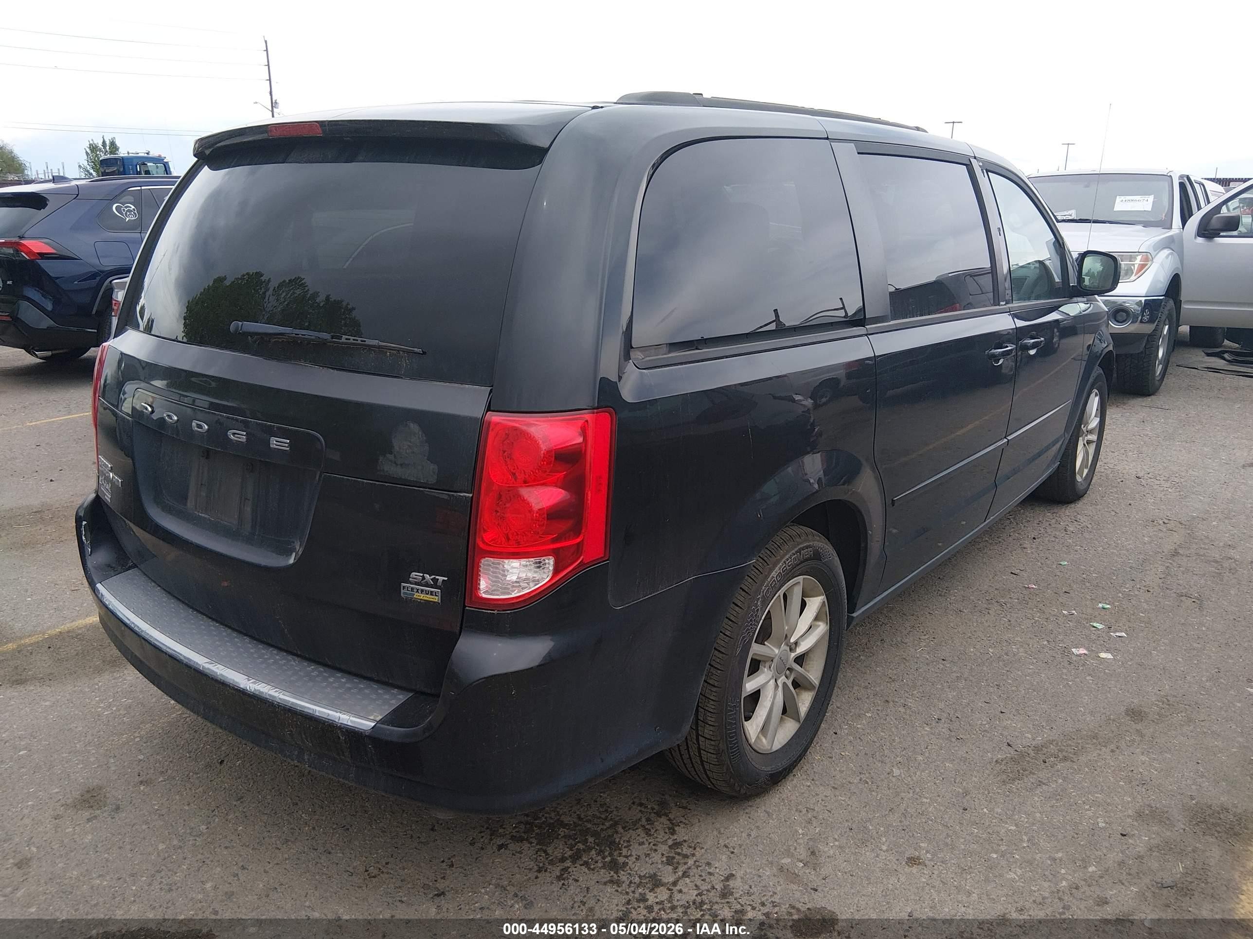 2014 Dodge Grand Caravan Sxt Black vin: 2C4RDGCG1ER322964
