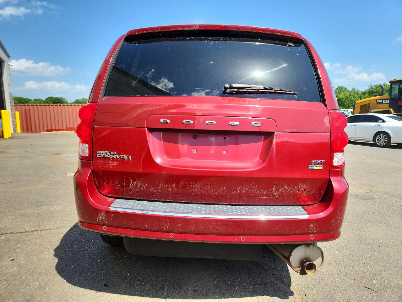 2014 Dodge Grand Caravan Sxt Red vin: 2C4RDGCG1ER334841