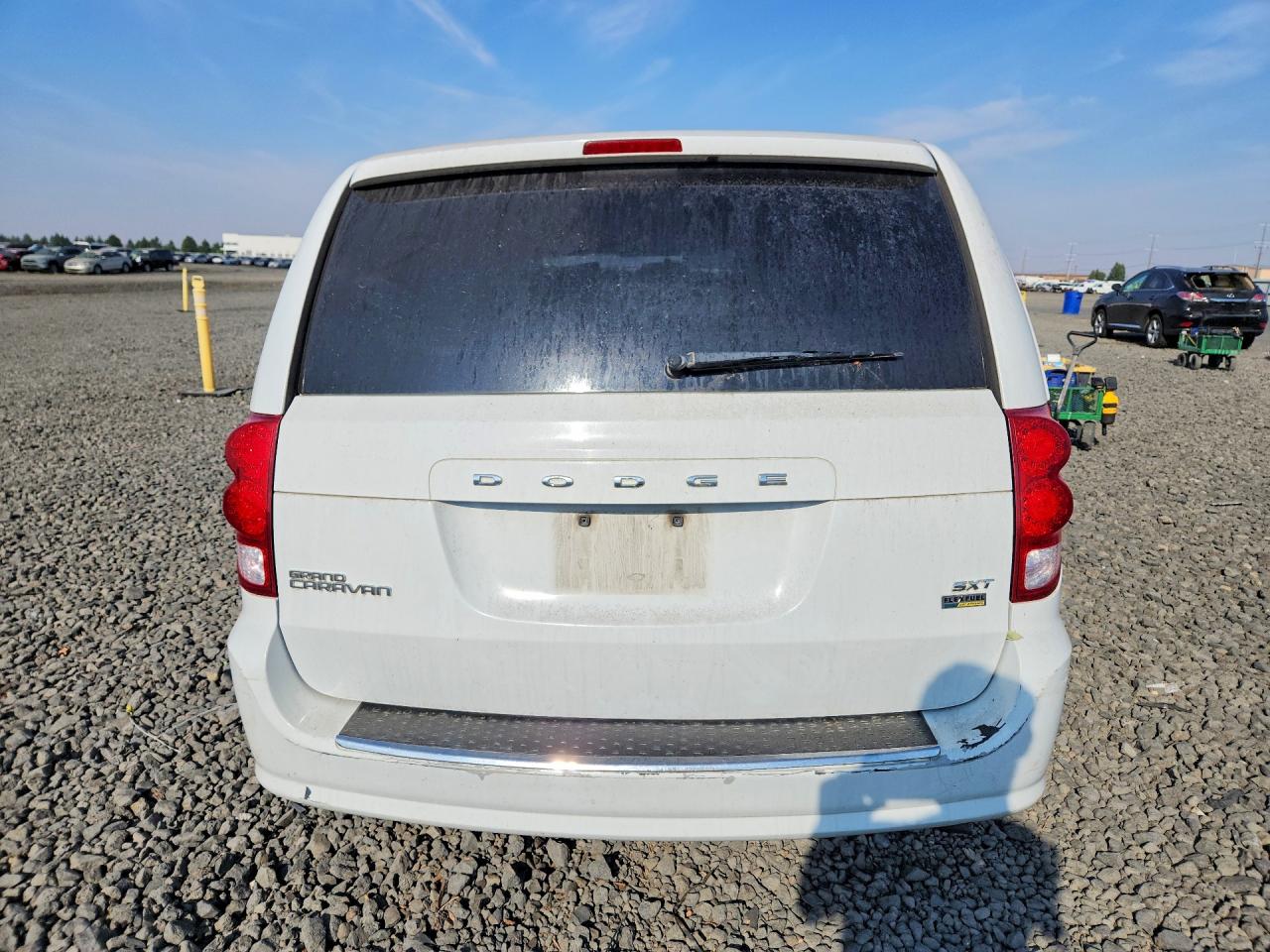 2014 Dodge Grand Caravan Sxt White vin: 2C4RDGCG1ER347475
