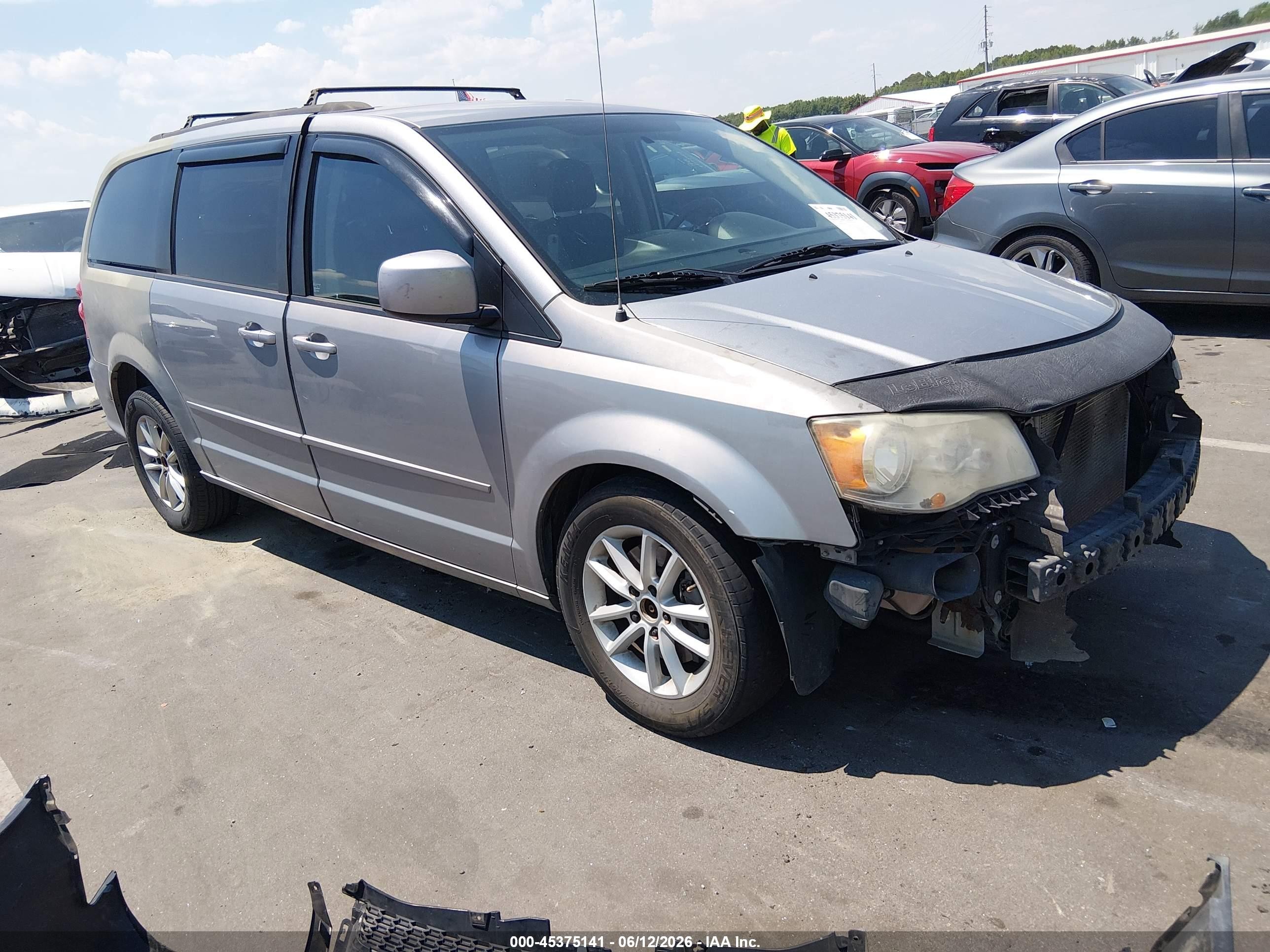 2014 Dodge Grand Caravan Sxt Silver vin: 2C4RDGCG1ER391184