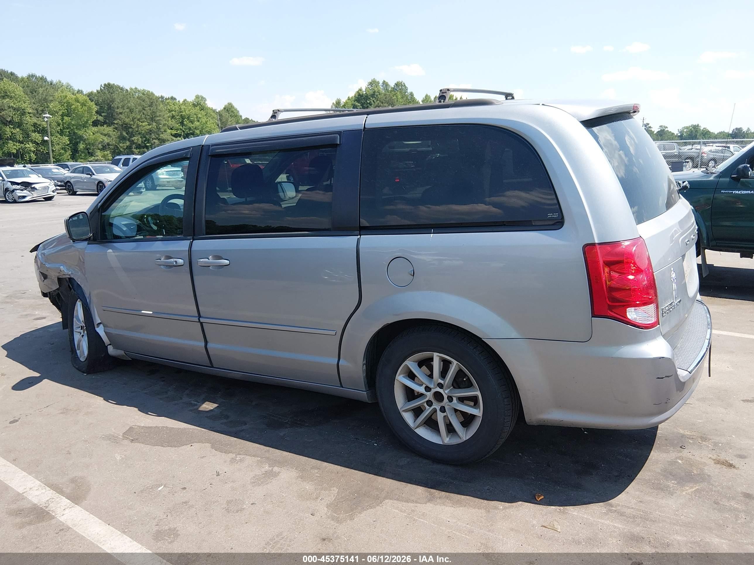 2014 Dodge Grand Caravan Sxt Silver vin: 2C4RDGCG1ER391184