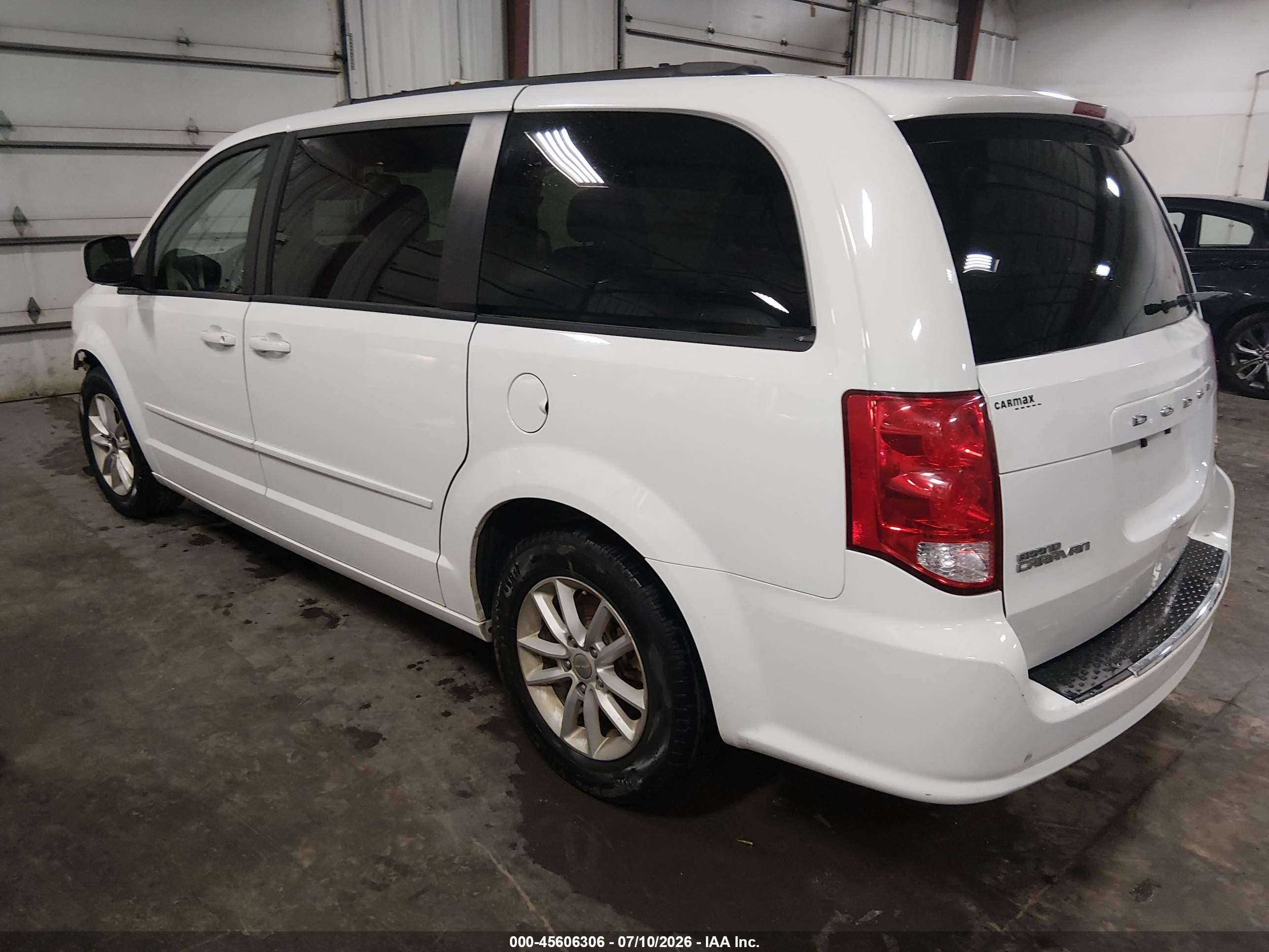 2014 Dodge Grand Caravan Sxt White vin: 2C4RDGCG1ER477367
