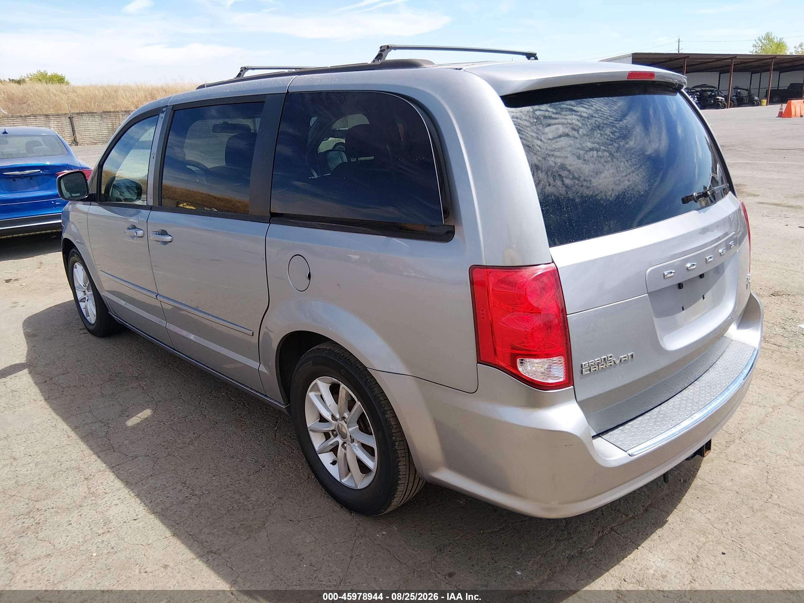 2014 Dodge Grand Caravan Sxt Silver vin: 2C4RDGCG1ER478647
