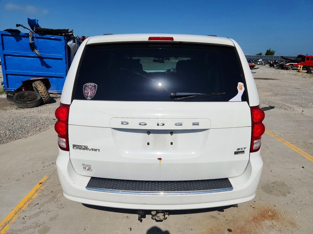 2015 Dodge Grand Caravan Sxt Белый vin: 2C4RDGCG1FR548326