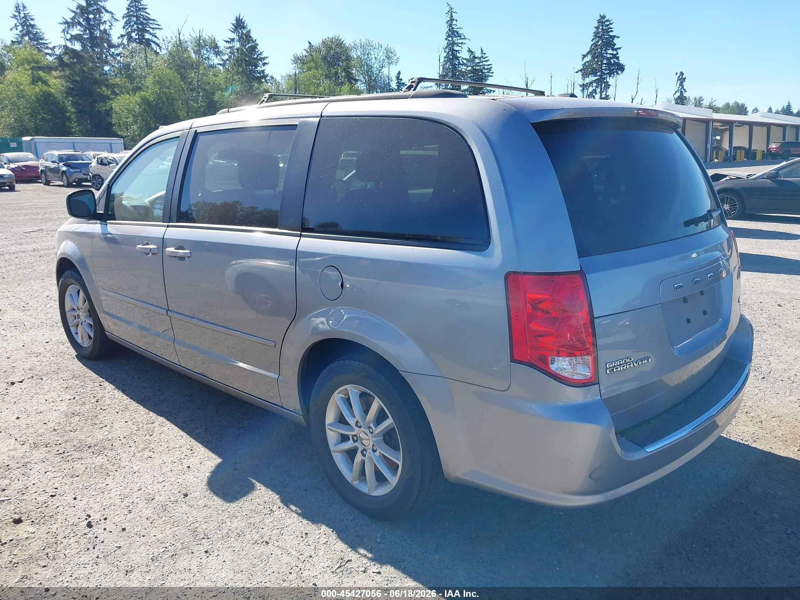 2015 Dodge Grand Caravan Sxt Silver vin: 2C4RDGCG1FR550769