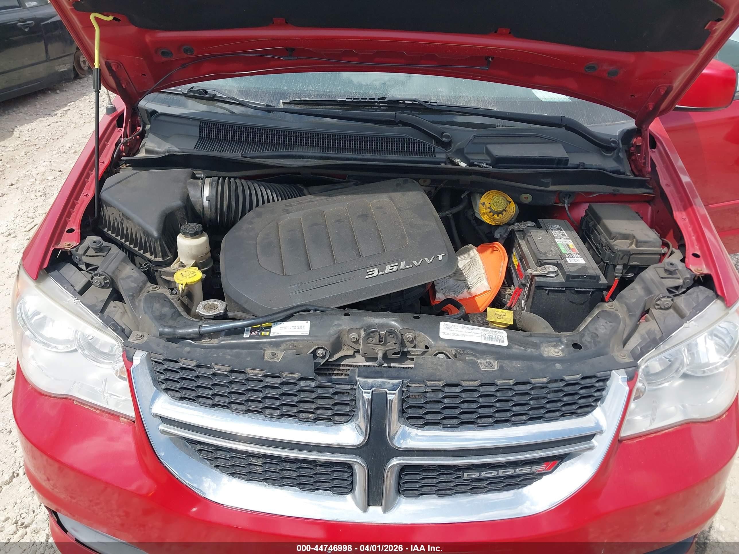 2015 Dodge Grand Caravan Sxt Red vin: 2C4RDGCG1FR555728