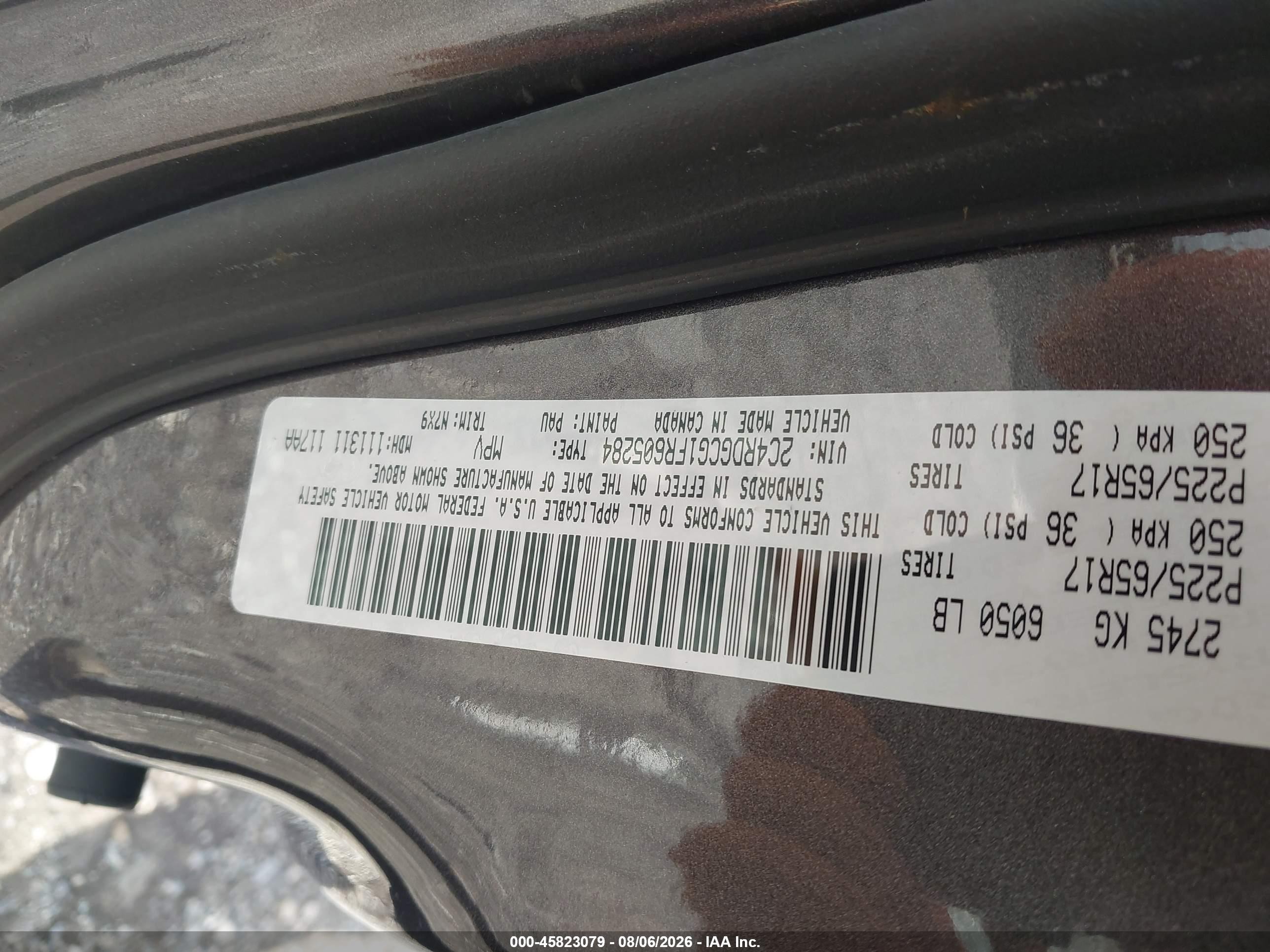 2015 Dodge Grand Caravan Sxt Gray vin: 2C4RDGCG1FR605284