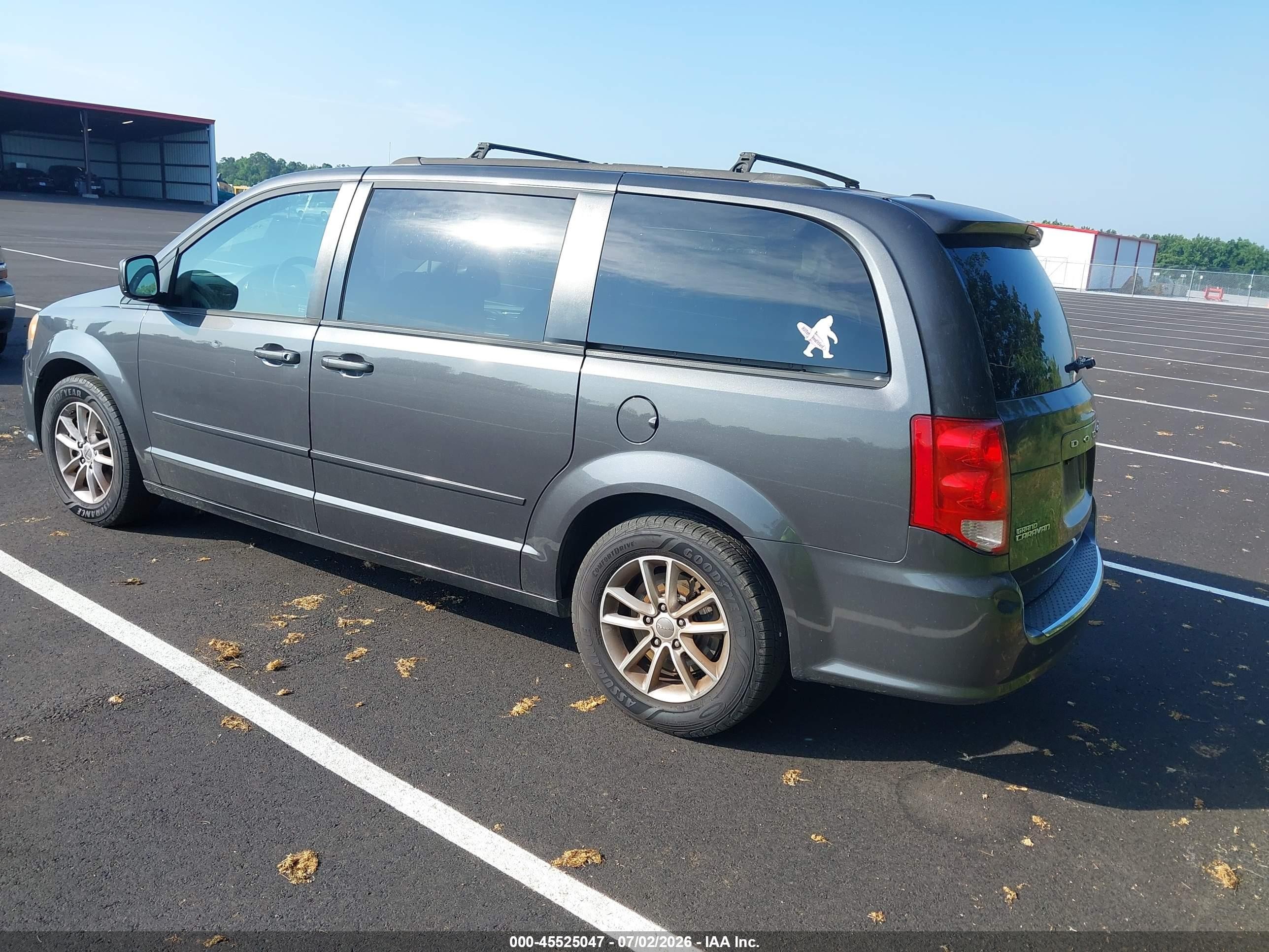 2015 Dodge Grand Caravan Sxt Gray vin: 2C4RDGCG1FR736649