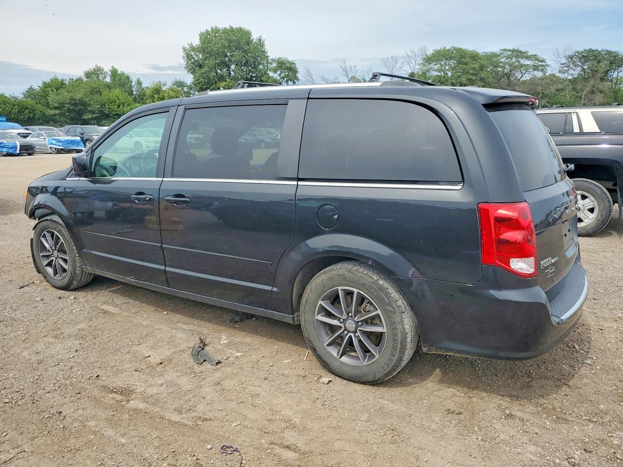 2017 Dodge Grand Caravan Sxt Черный vin: 2C4RDGCG1HR697063