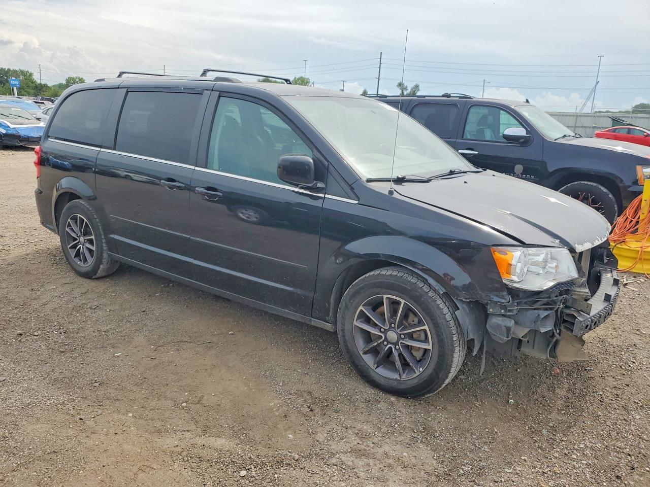 2017 Dodge Grand Caravan Sxt Черный vin: 2C4RDGCG1HR697063