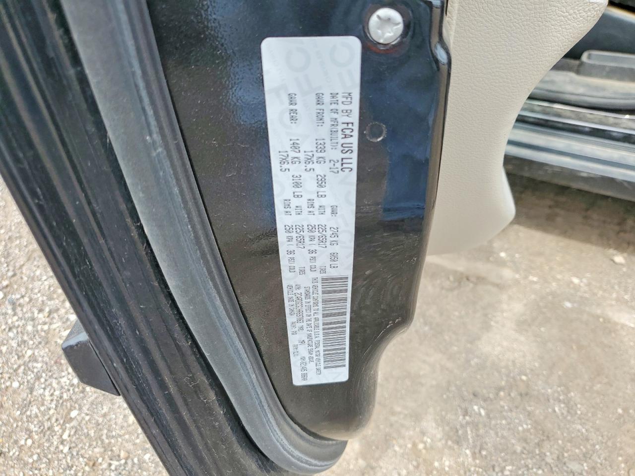2017 Dodge Grand Caravan Sxt Черный vin: 2C4RDGCG1HR697063