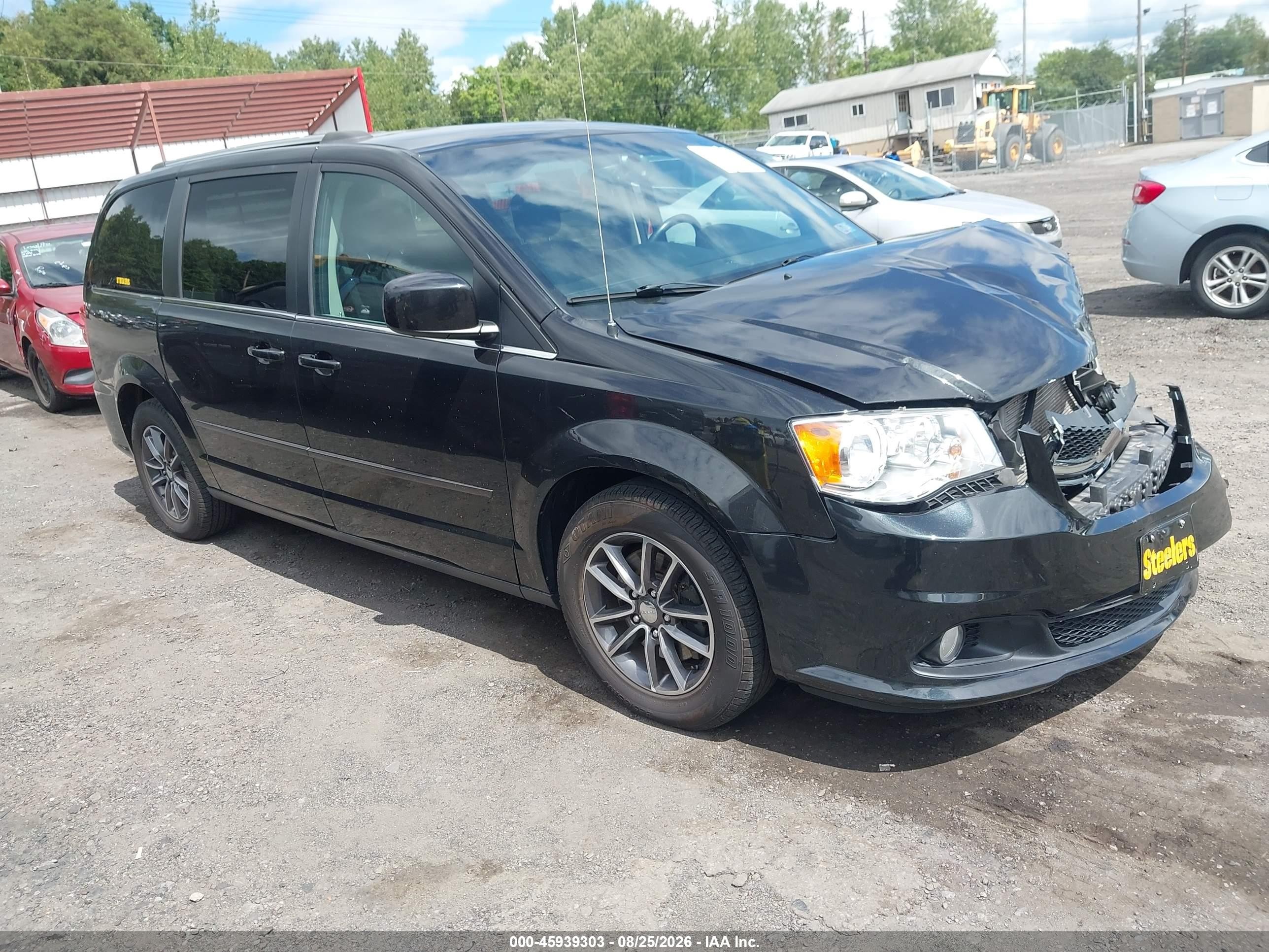 2017 Dodge Grand Caravan Sxt Black vin: 2C4RDGCG1HR858916