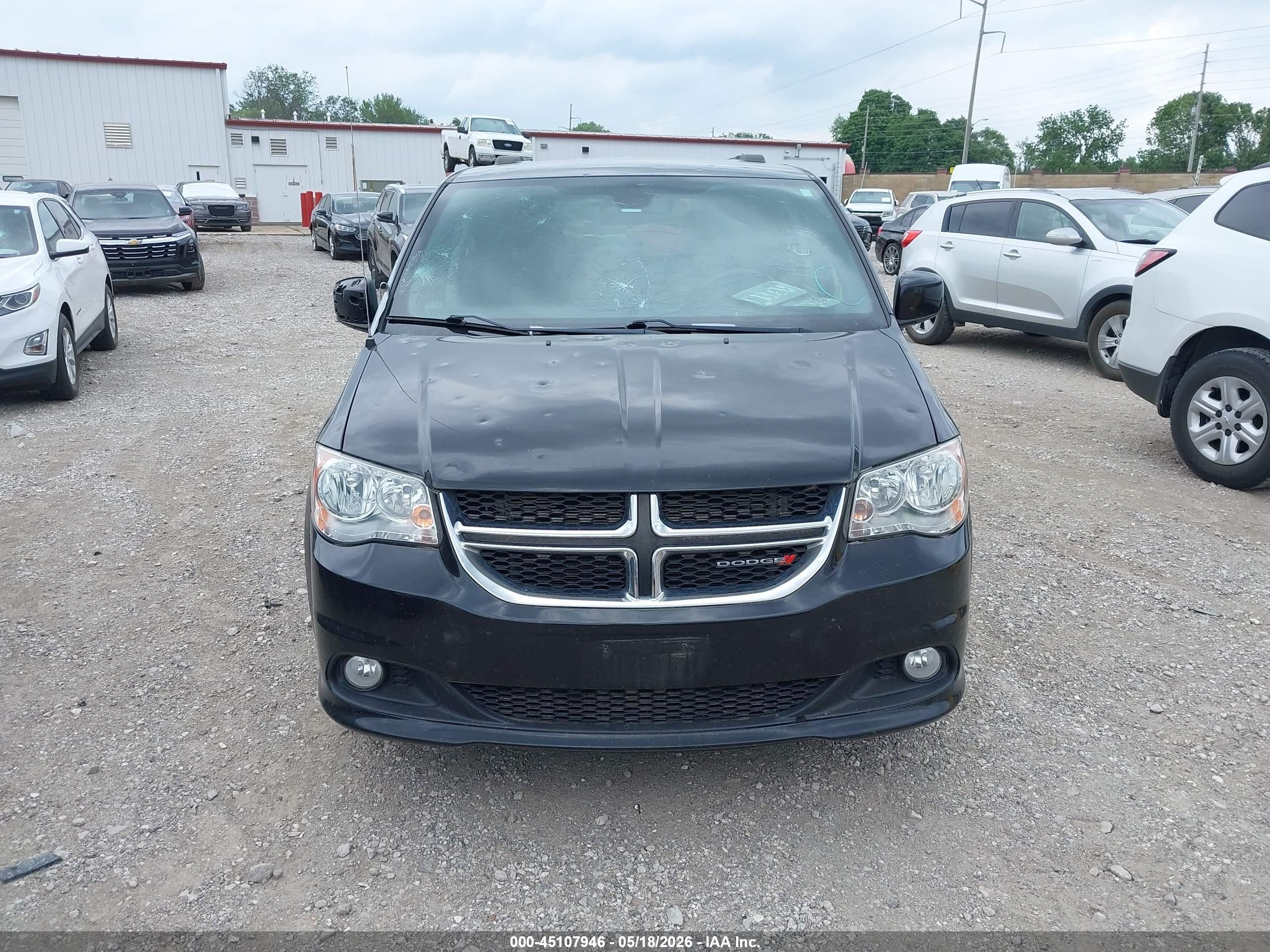 2019 Dodge Grand Caravan Sxt Черный vin: 2C4RDGCG1KR742736