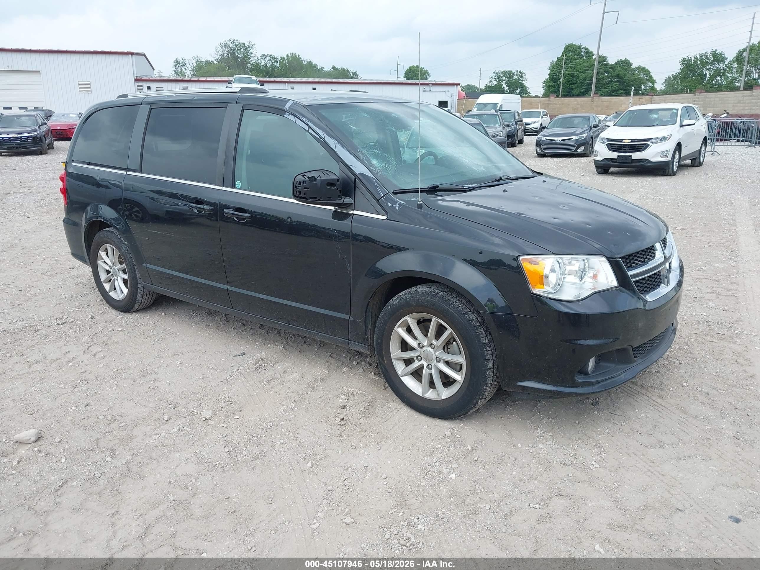 2019 Dodge Grand Caravan Sxt Black vin: 2C4RDGCG1KR742736