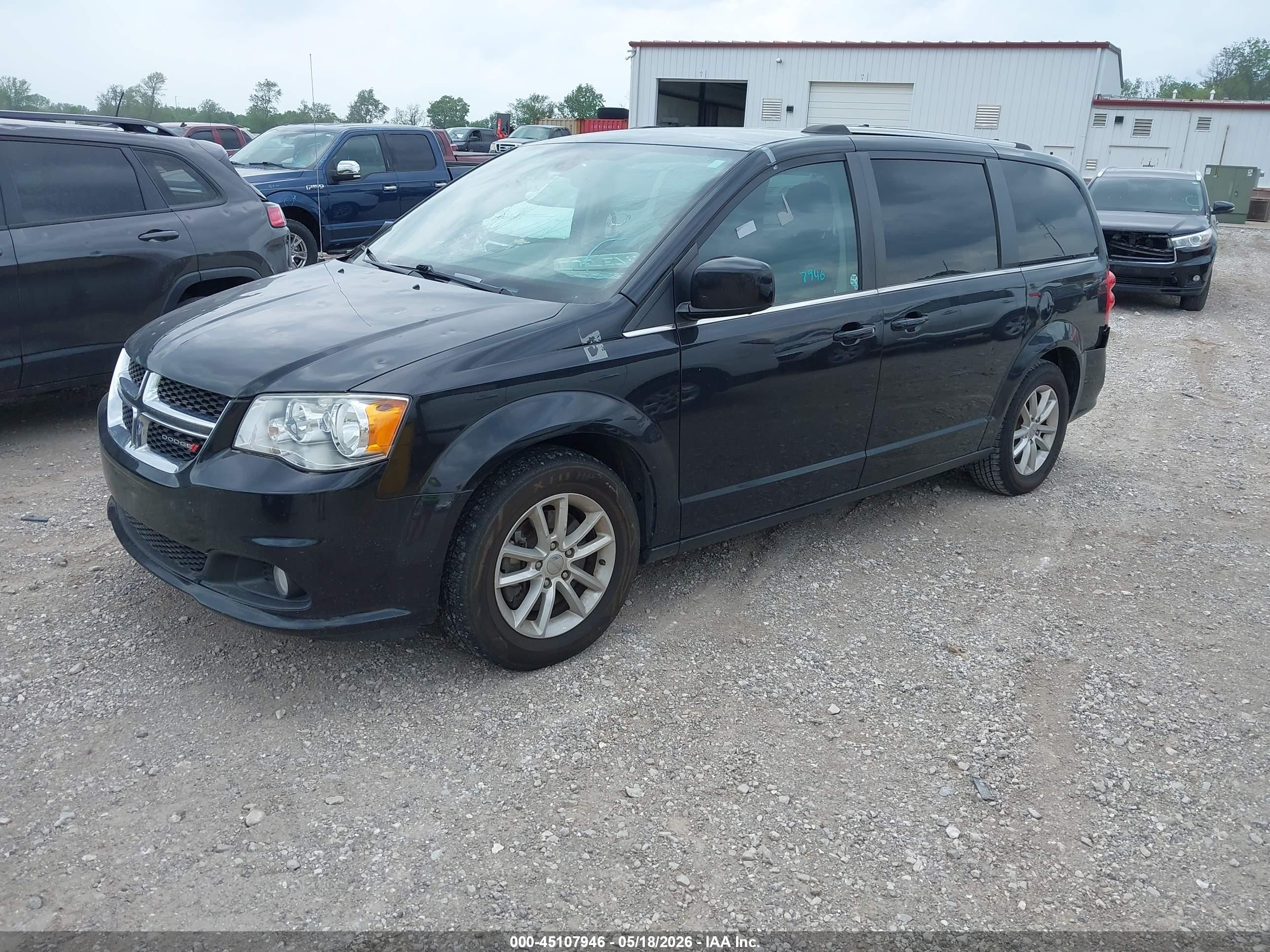 2019 Dodge Grand Caravan Sxt Черный vin: 2C4RDGCG1KR742736
