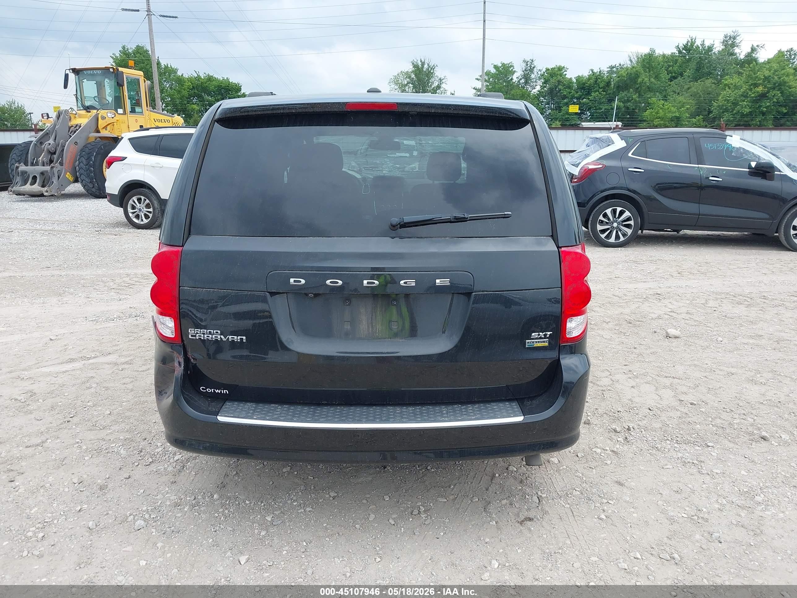 2019 Dodge Grand Caravan Sxt Черный vin: 2C4RDGCG1KR742736