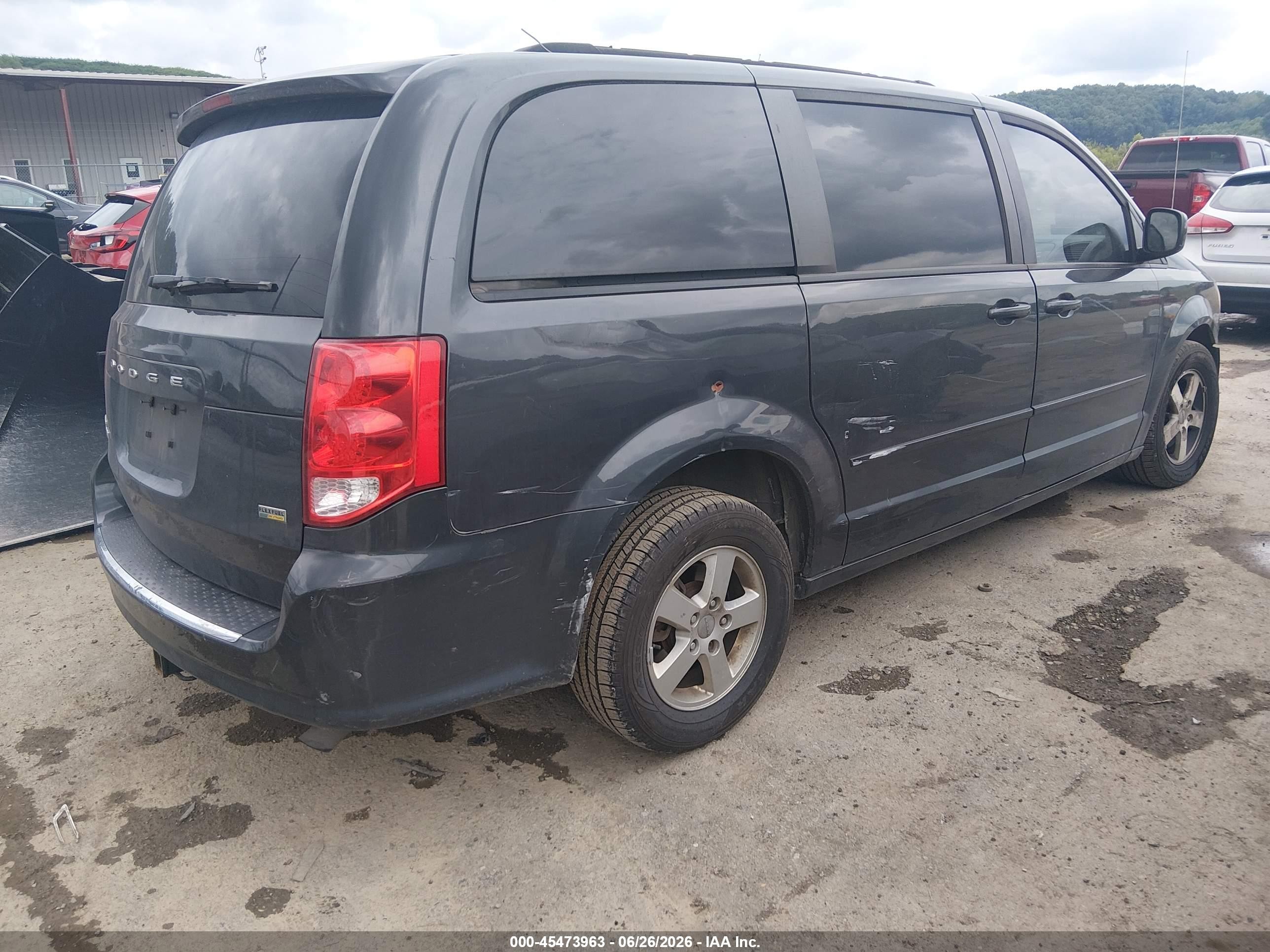 2012 Dodge Grand Caravan Sxt Gray vin: 2C4RDGCG2CR141093