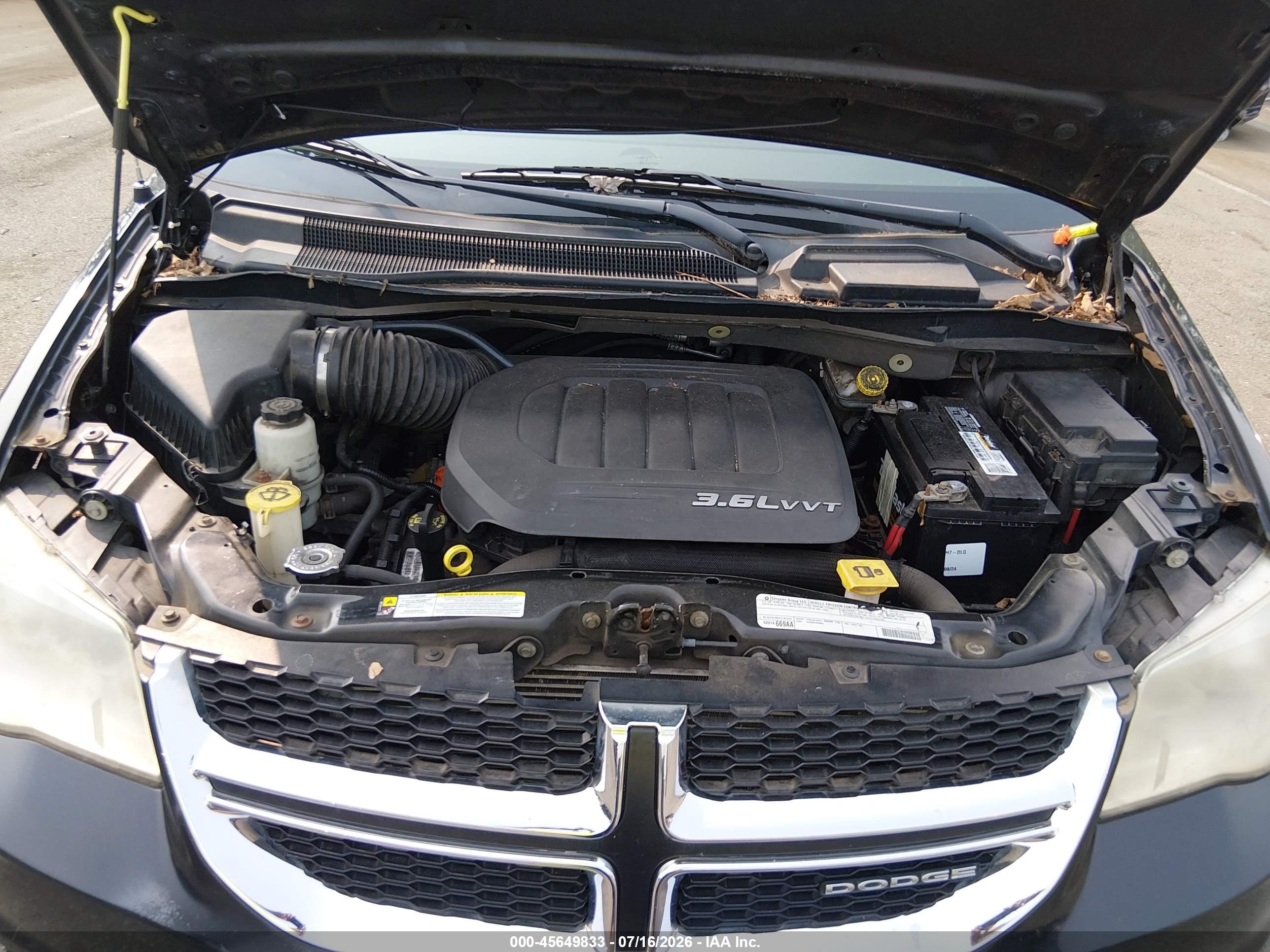 2012 Dodge Grand Caravan Sxt Black vin: 2C4RDGCG2CR179603