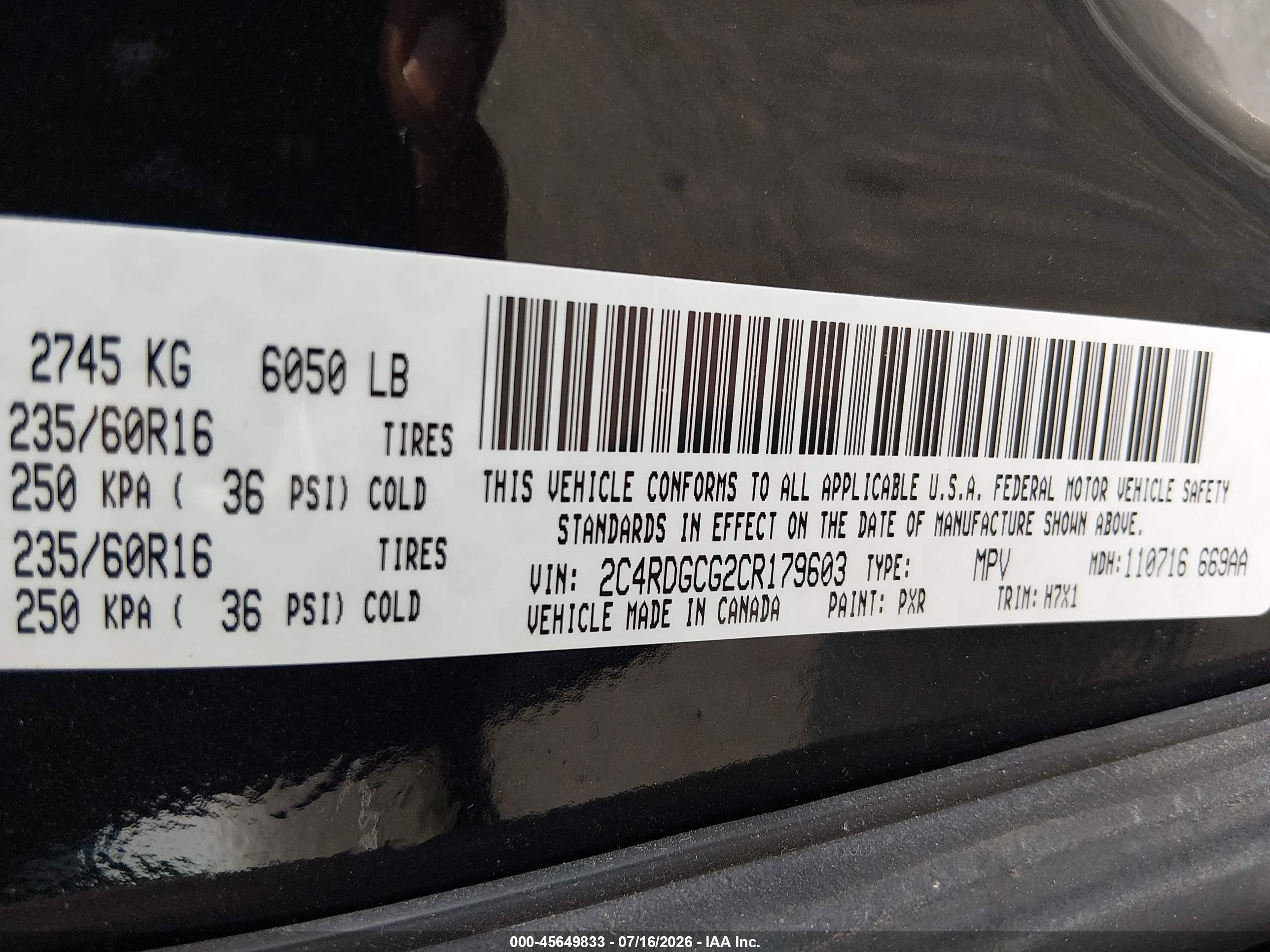 2012 Dodge Grand Caravan Sxt Black vin: 2C4RDGCG2CR179603