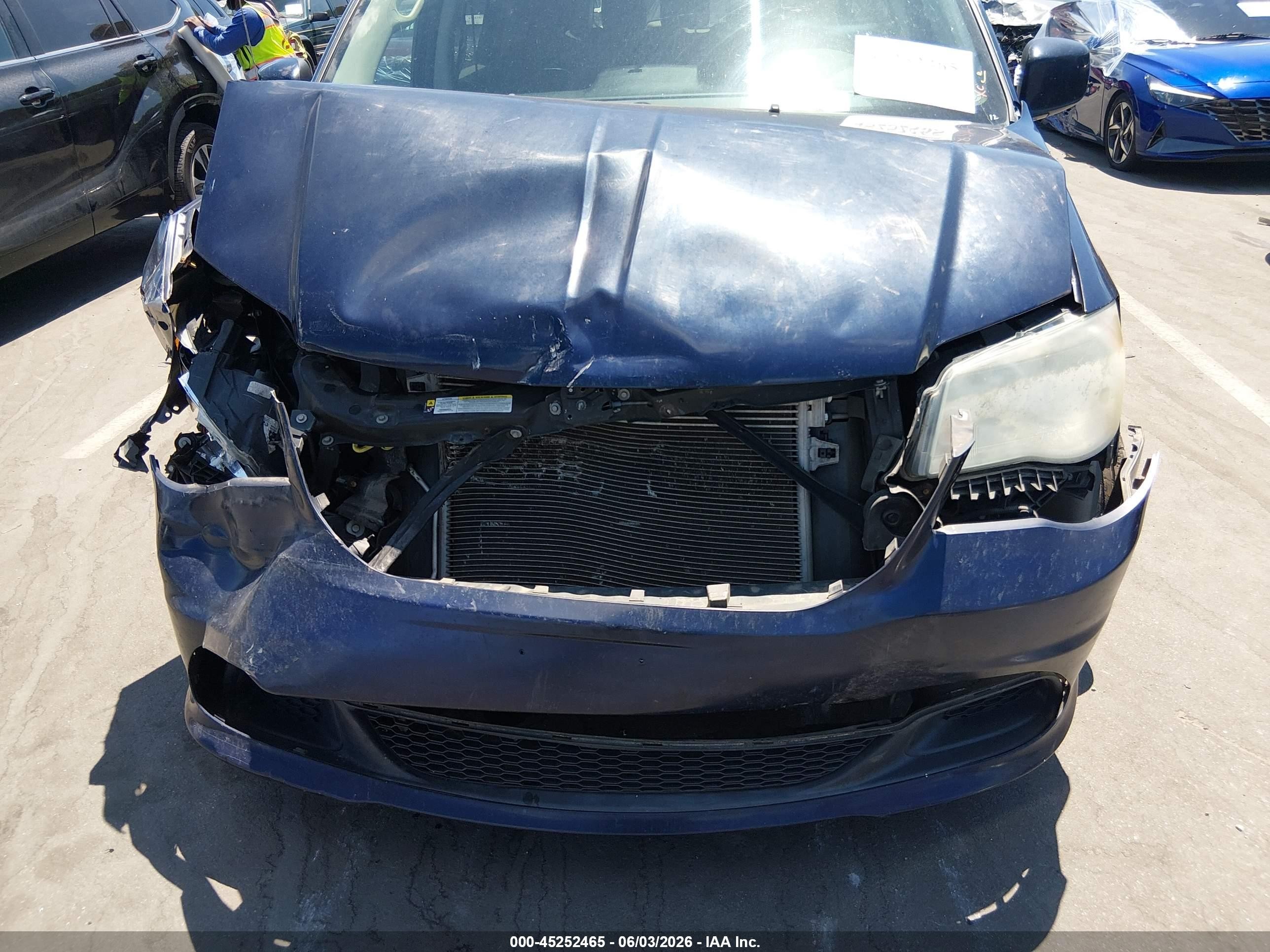 2012 Dodge Grand Caravan Sxt Blue vin: 2C4RDGCG2CR214821