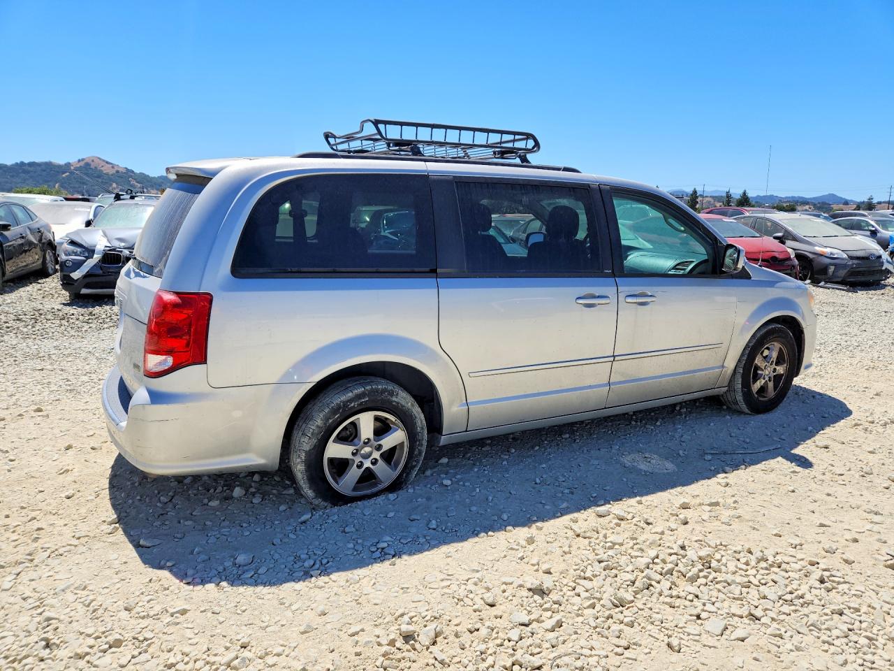 2012 Dodge Grand Caravan Sxt Silver vin: 2C4RDGCG2CR223891
