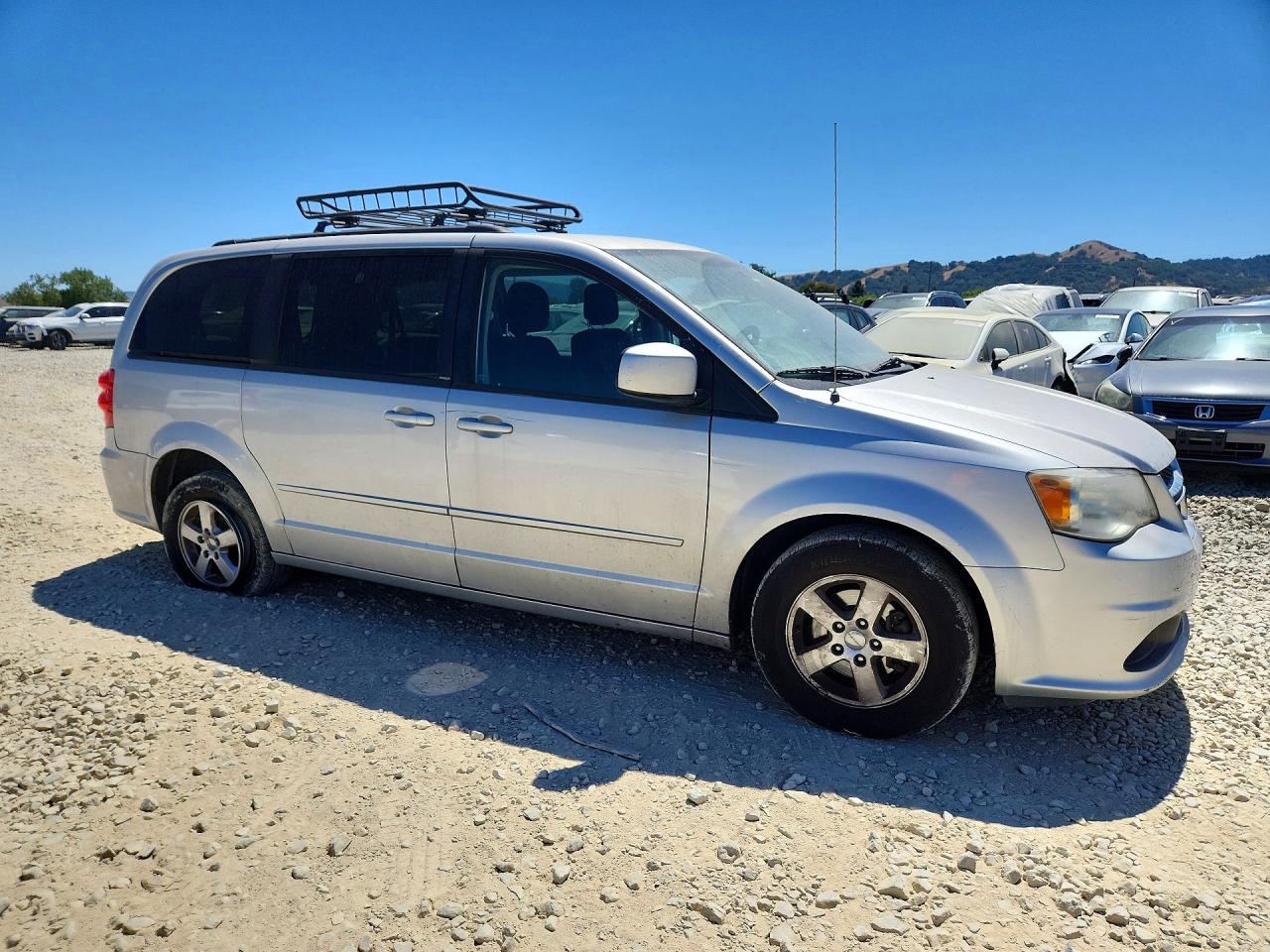 2012 Dodge Grand Caravan Sxt Silver vin: 2C4RDGCG2CR223891