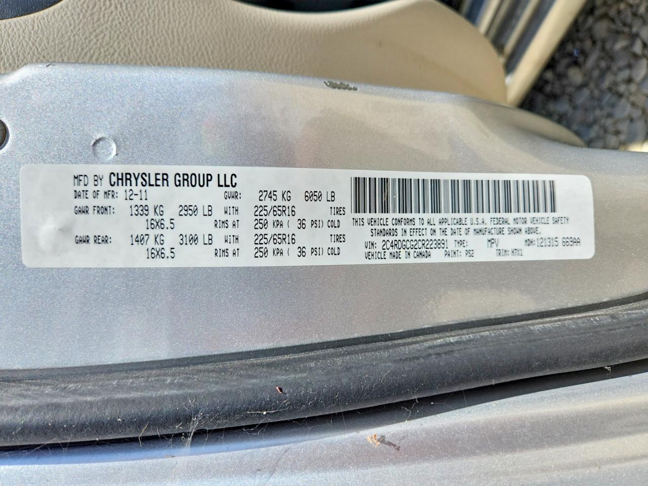 2012 Dodge Grand Caravan Sxt Silver vin: 2C4RDGCG2CR223891