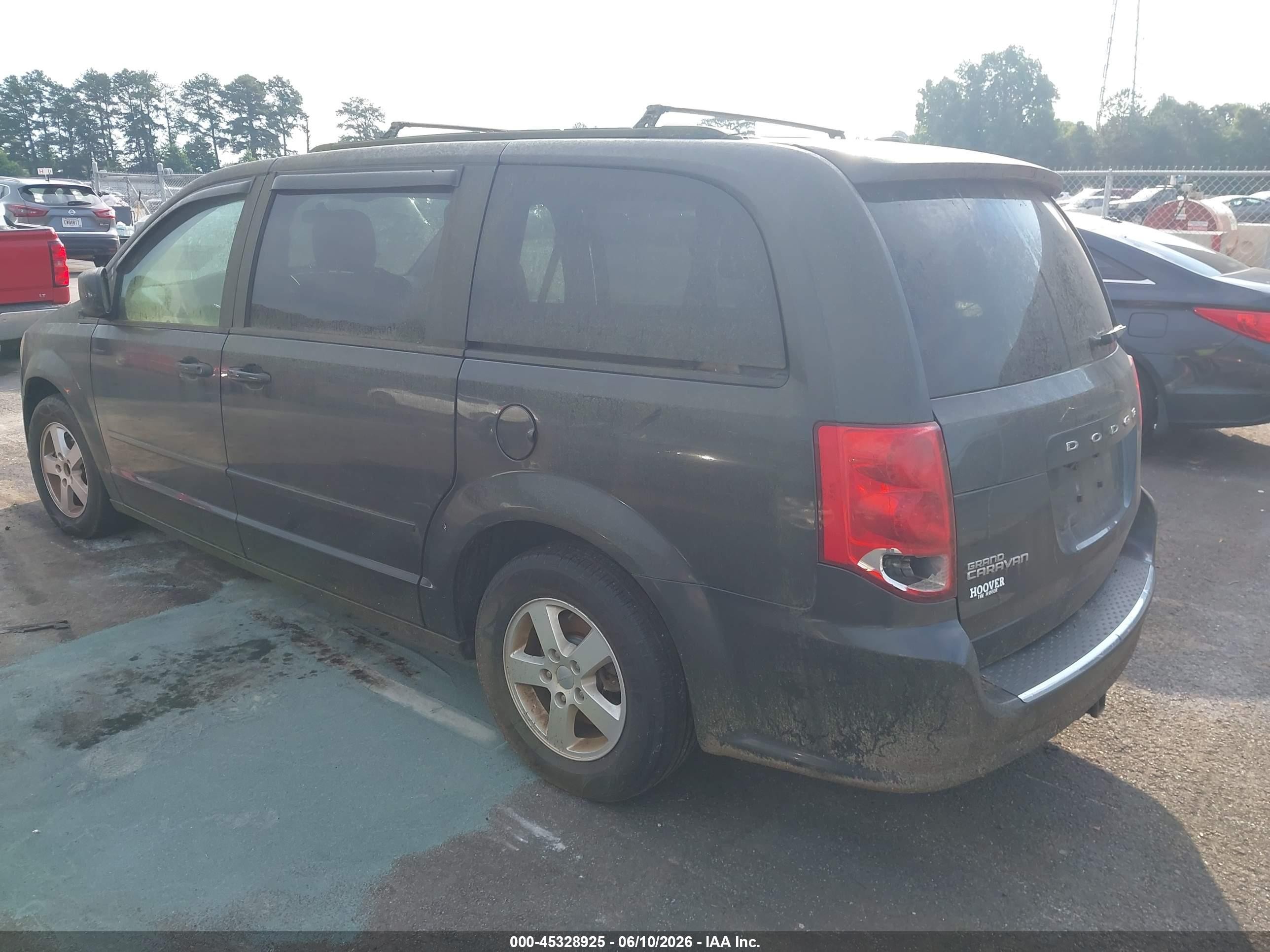 2012 Dodge Grand Caravan Sxt Black vin: 2C4RDGCG2CR231389