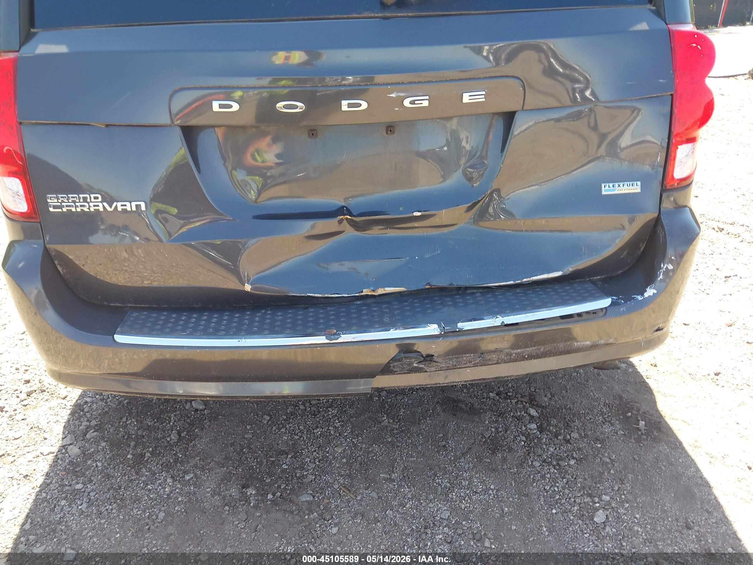 2012 Dodge Grand Caravan Sxt Gray vin: 2C4RDGCG2CR301876