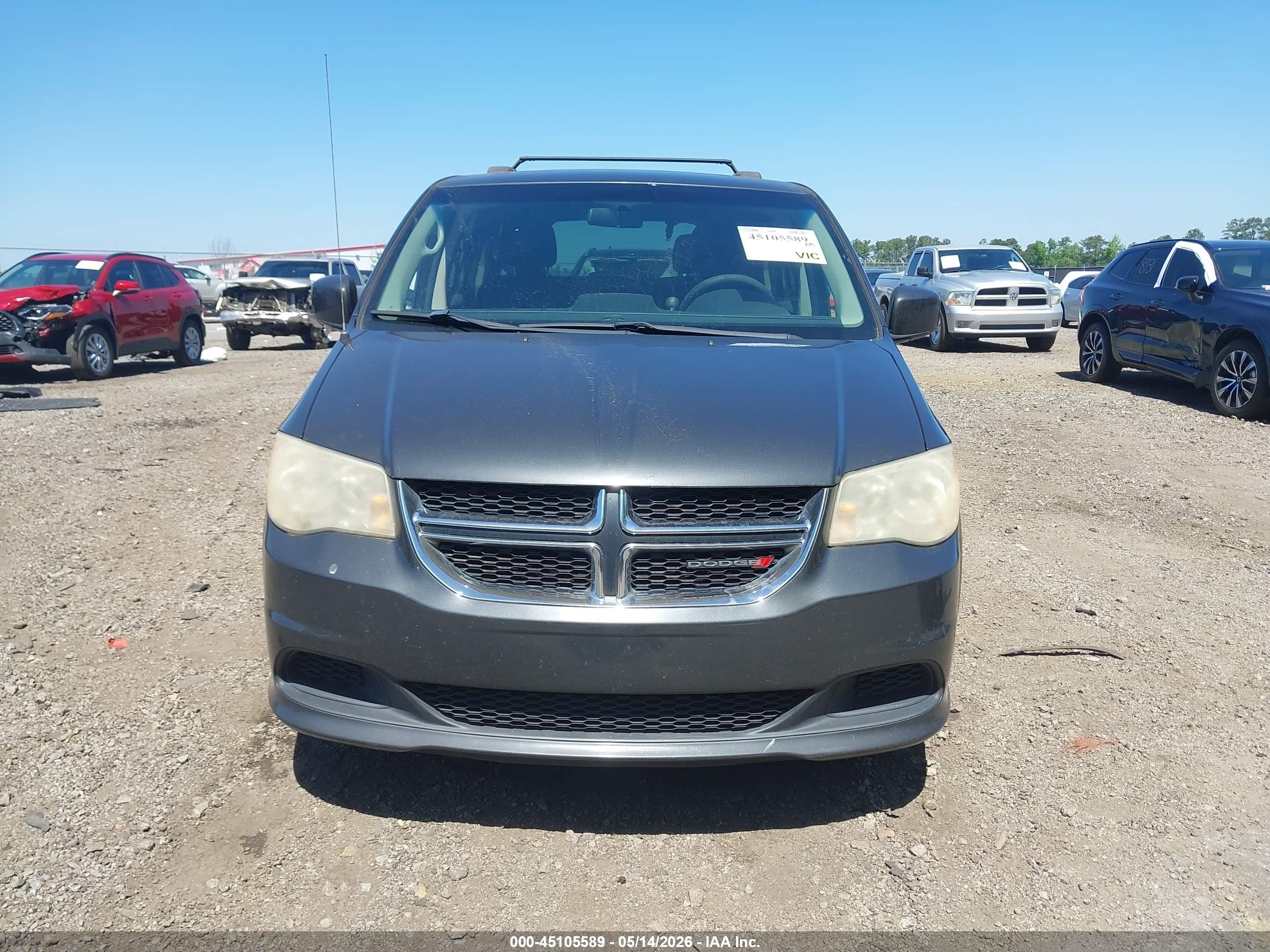 2012 Dodge Grand Caravan Sxt Gray vin: 2C4RDGCG2CR301876