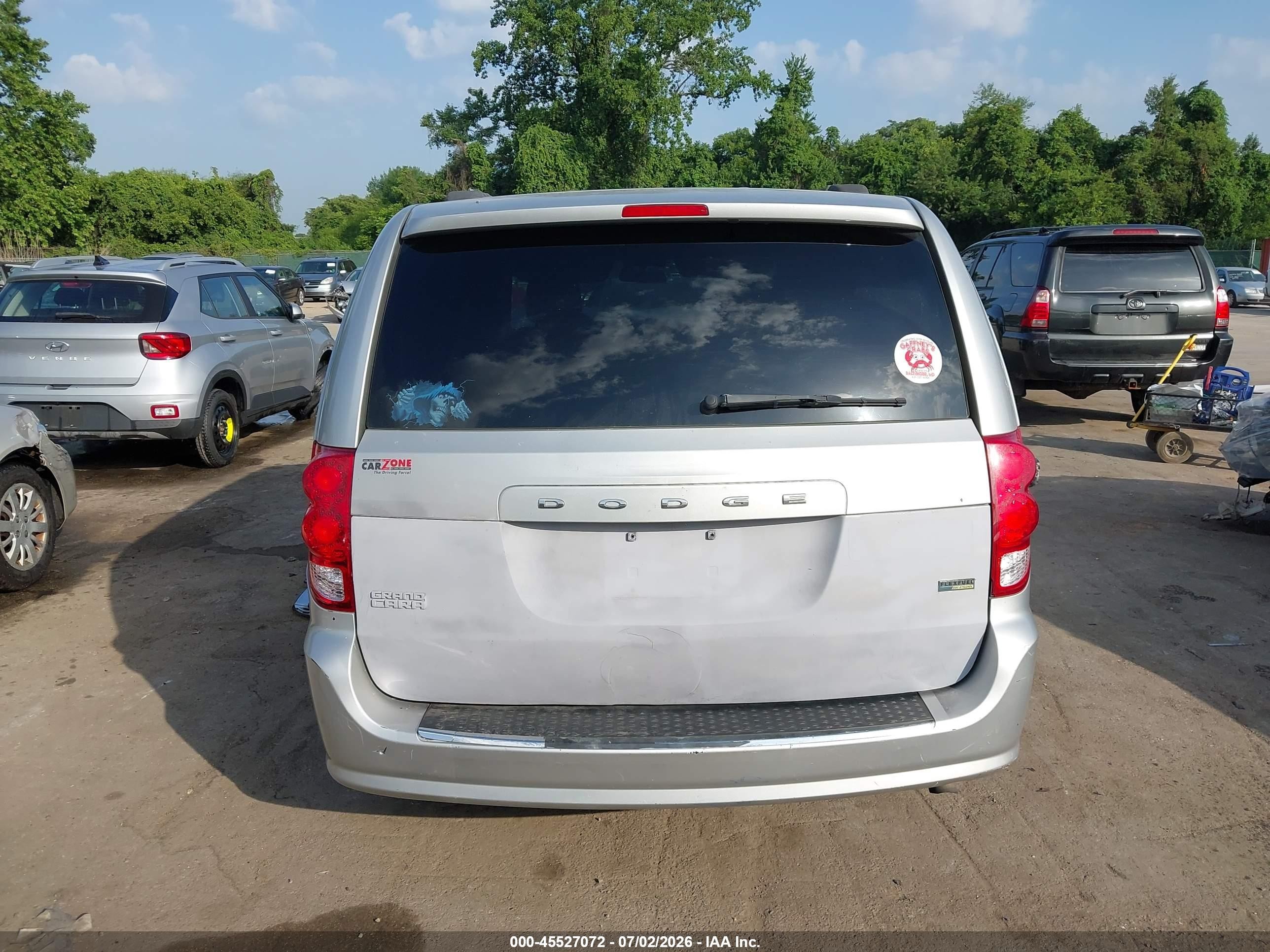 2012 Dodge Grand Caravan Sxt Silver vin: 2C4RDGCG2CR323974