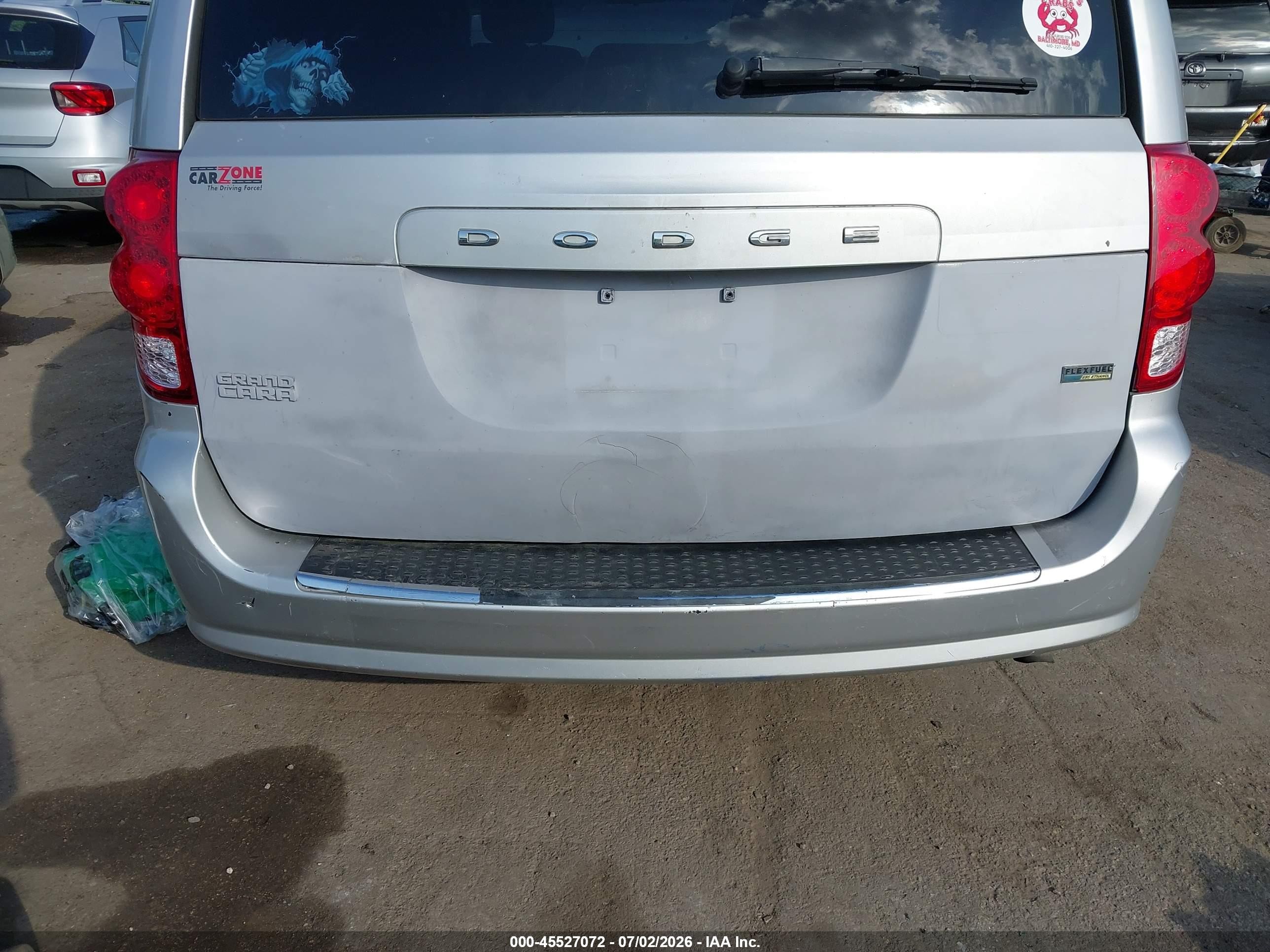 2012 Dodge Grand Caravan Sxt Silver vin: 2C4RDGCG2CR323974