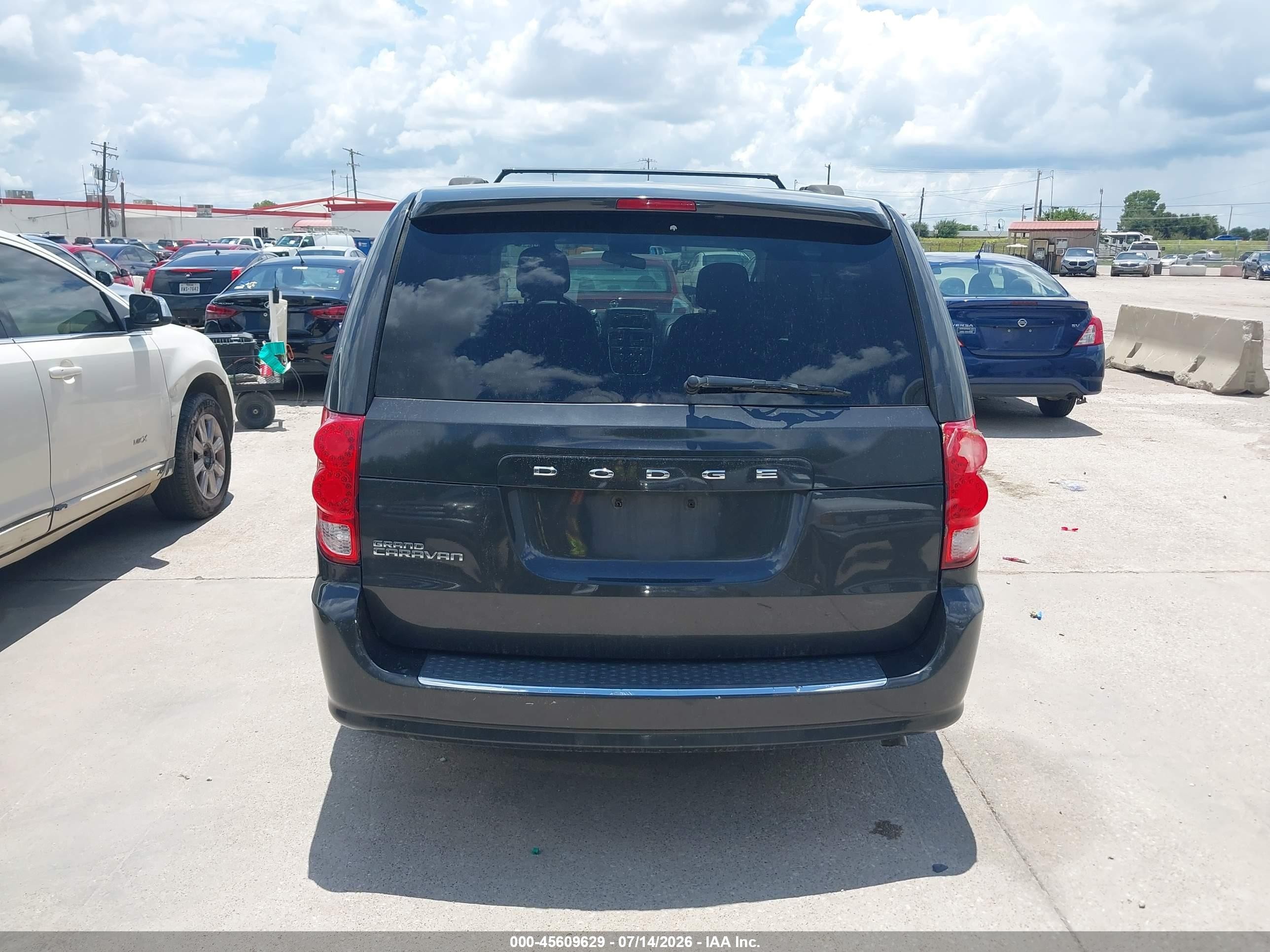 2012 Dodge Grand Caravan Sxt Black vin: 2C4RDGCG2CR330200