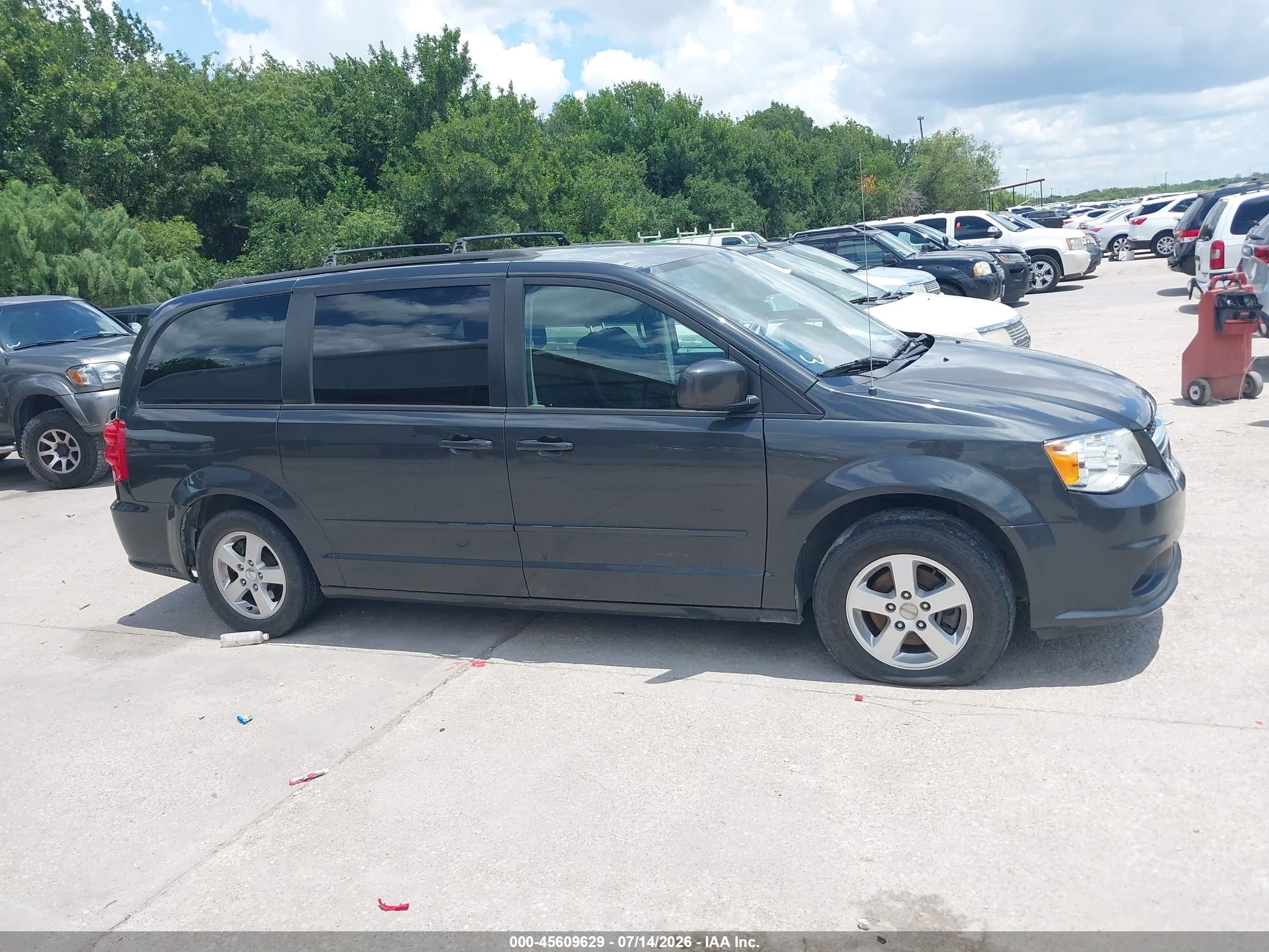 2012 Dodge Grand Caravan Sxt Black vin: 2C4RDGCG2CR330200