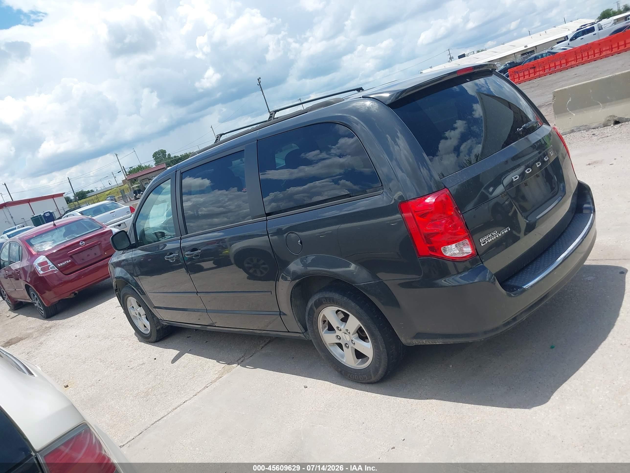 2012 Dodge Grand Caravan Sxt Black vin: 2C4RDGCG2CR330200