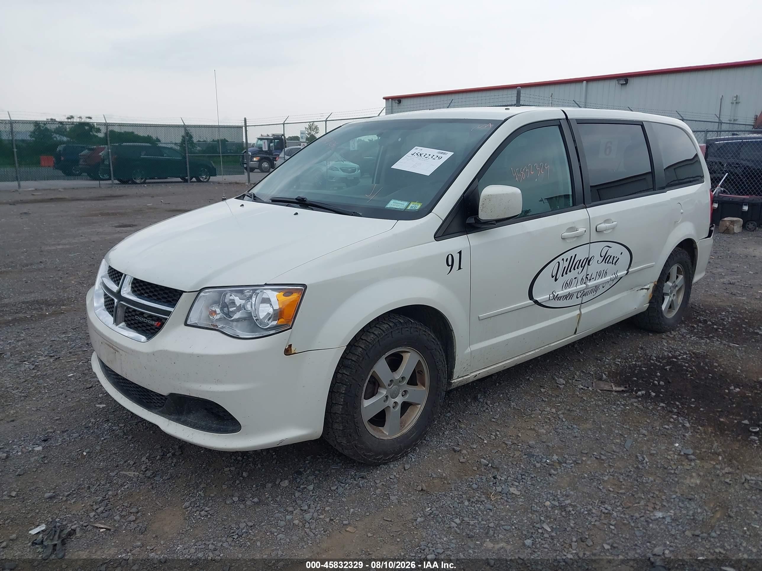 2012 Dodge Grand Caravan Sxt White vin: 2C4RDGCG2CR341584